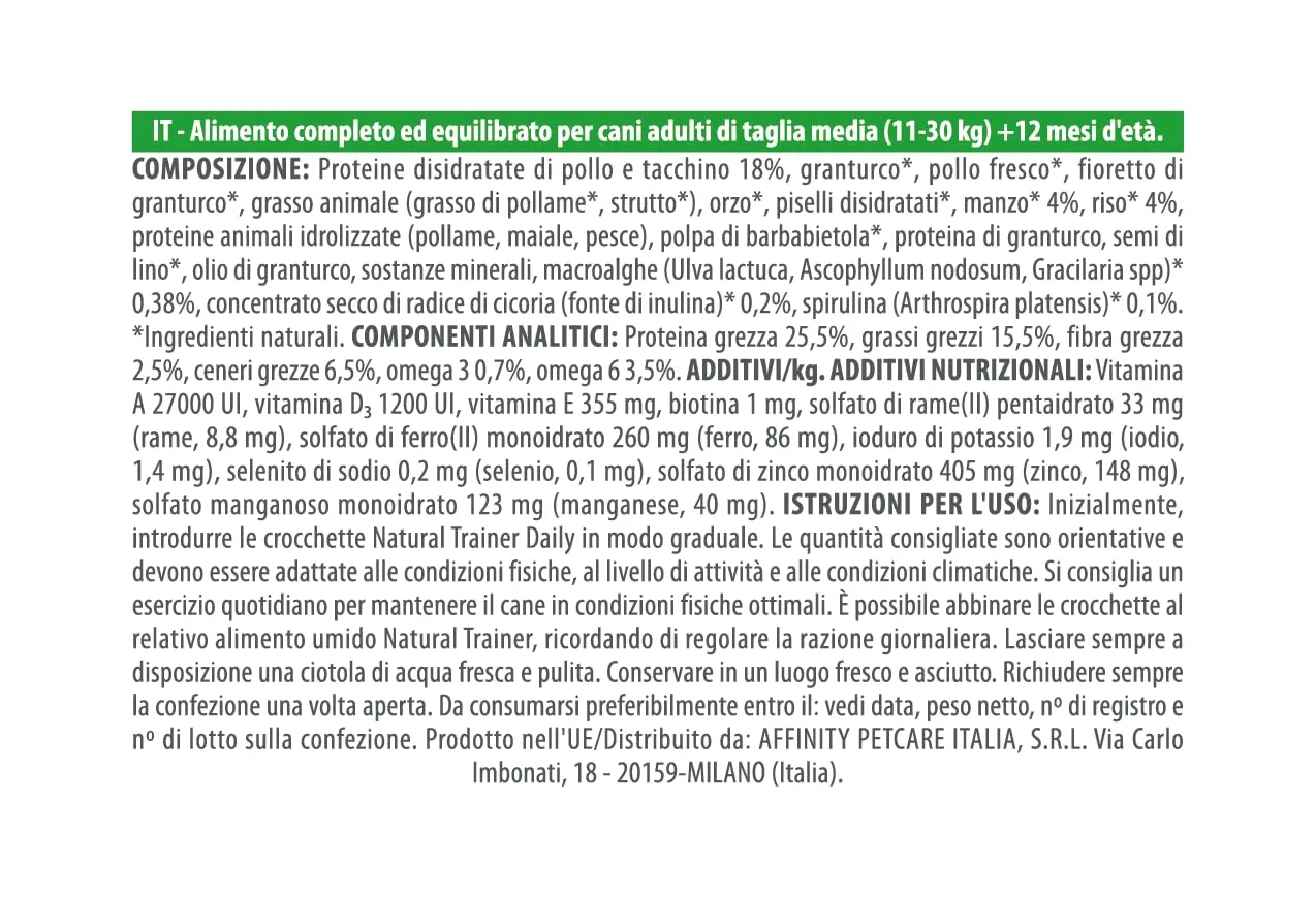 Trainer Natural Medium Dog Food with Beef - 12kg - immagine 4