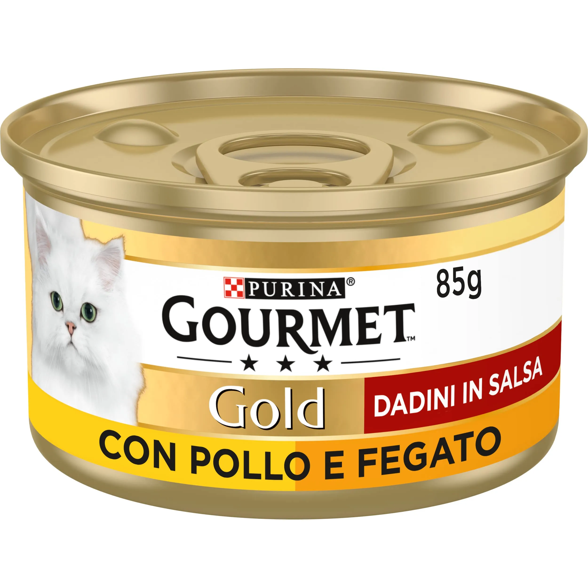 Gourmet Gold Cibo umido per gatti adulti Dadini in Salsa con Pollo e Fegato, 24 lattine da 85g - immagine 2
