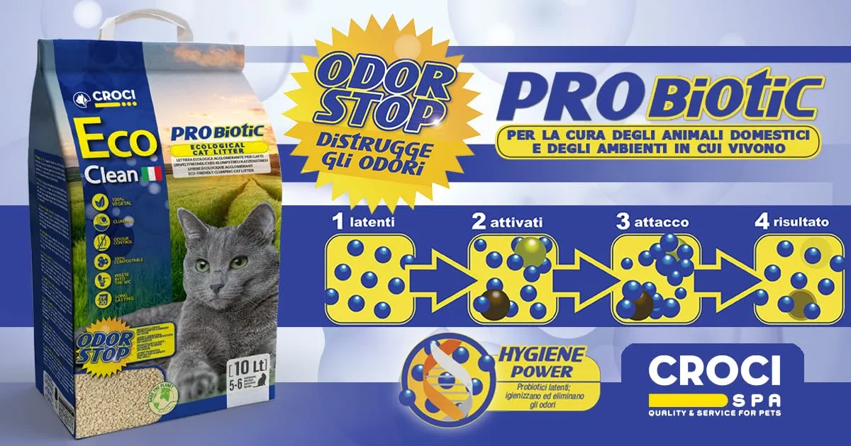 Croci Eco Clean Probiotic Lettiera Agglomerante per Gatti, 10 L - immagine 4