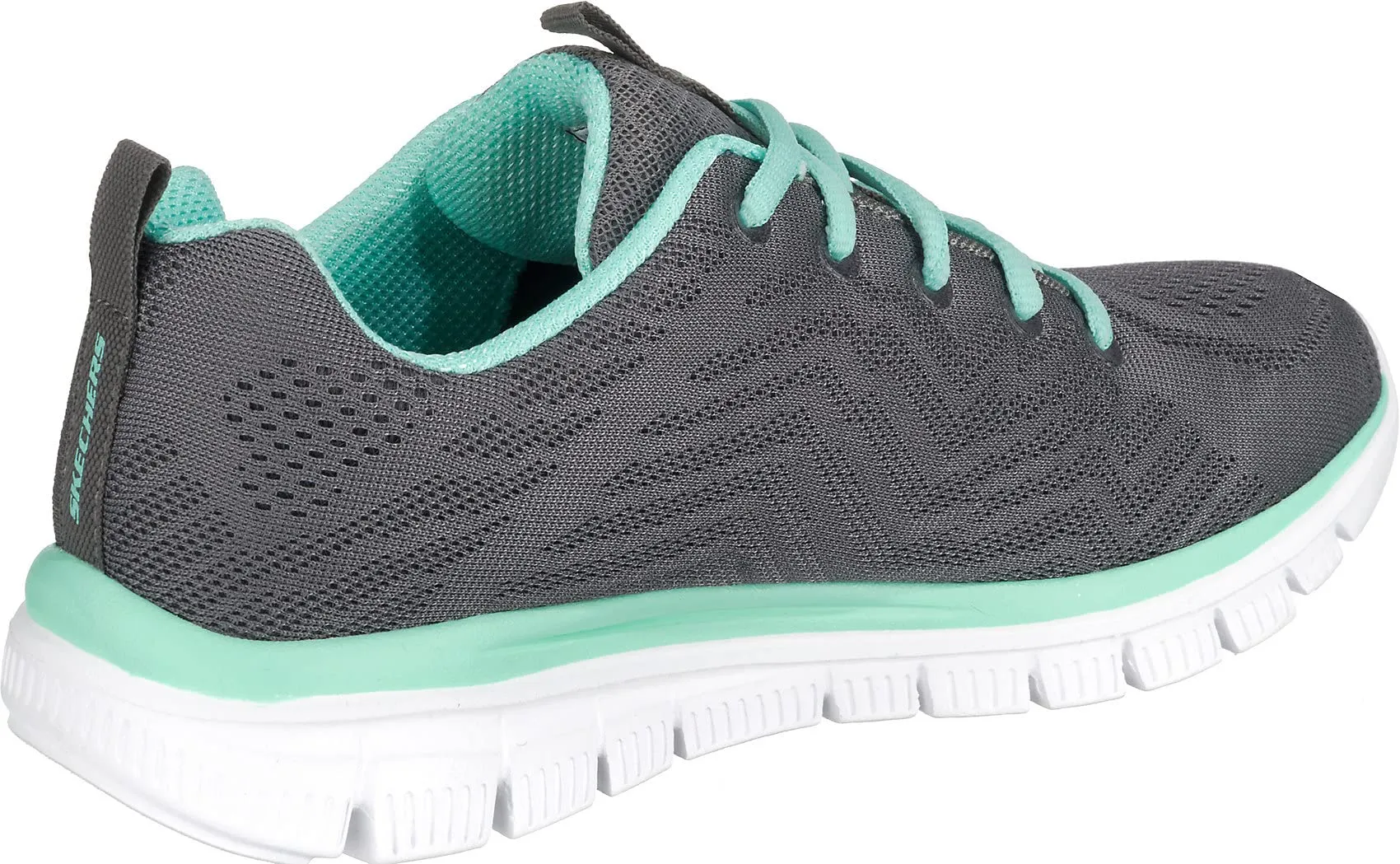 Skechers Graceful Get Connected Sneaker, Charcoal Mesh / Green Trim, 40 EU - immagine 5