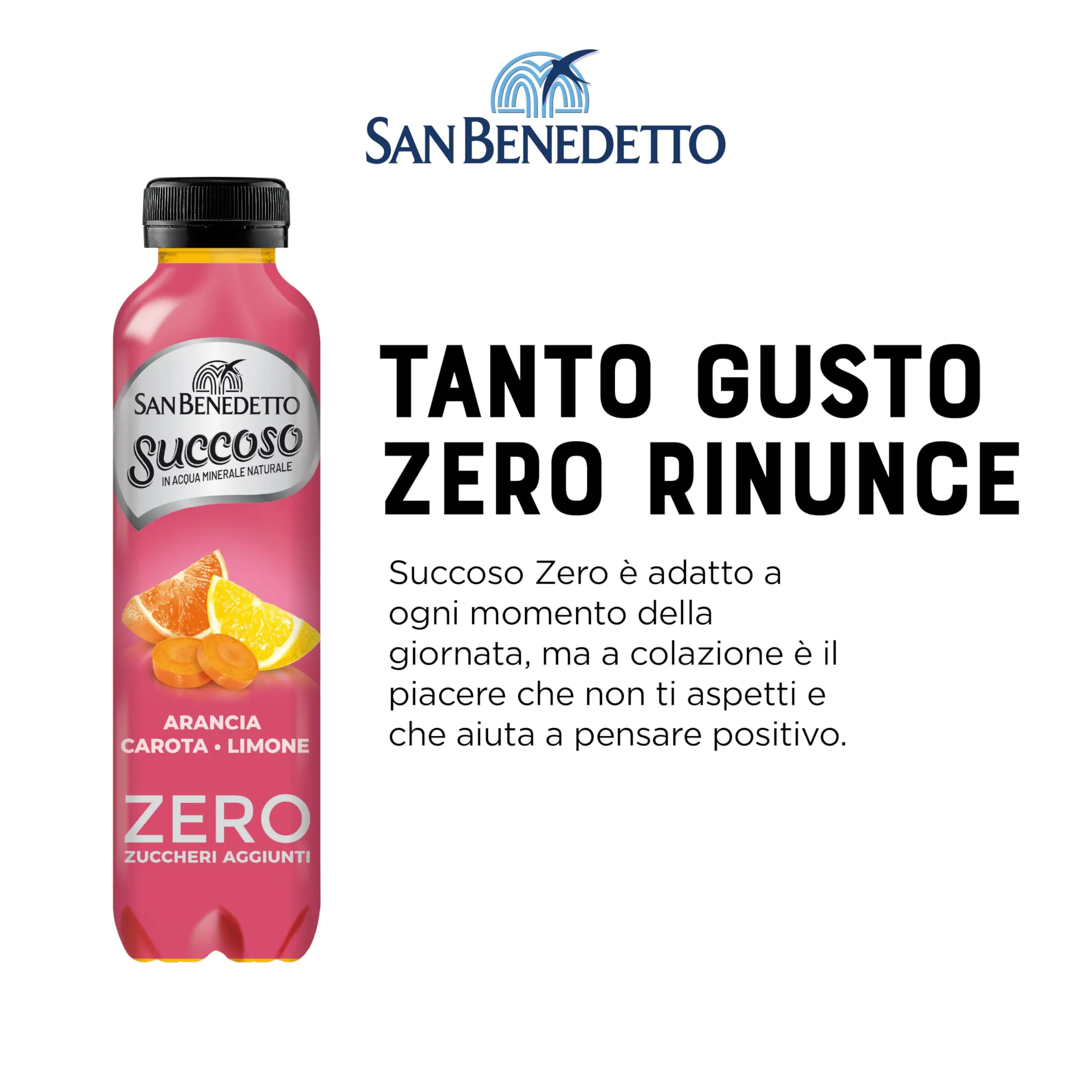 San Benedetto Succoso Zero Arancia, Carota e Limone, 12x400 ml - immagine 3
