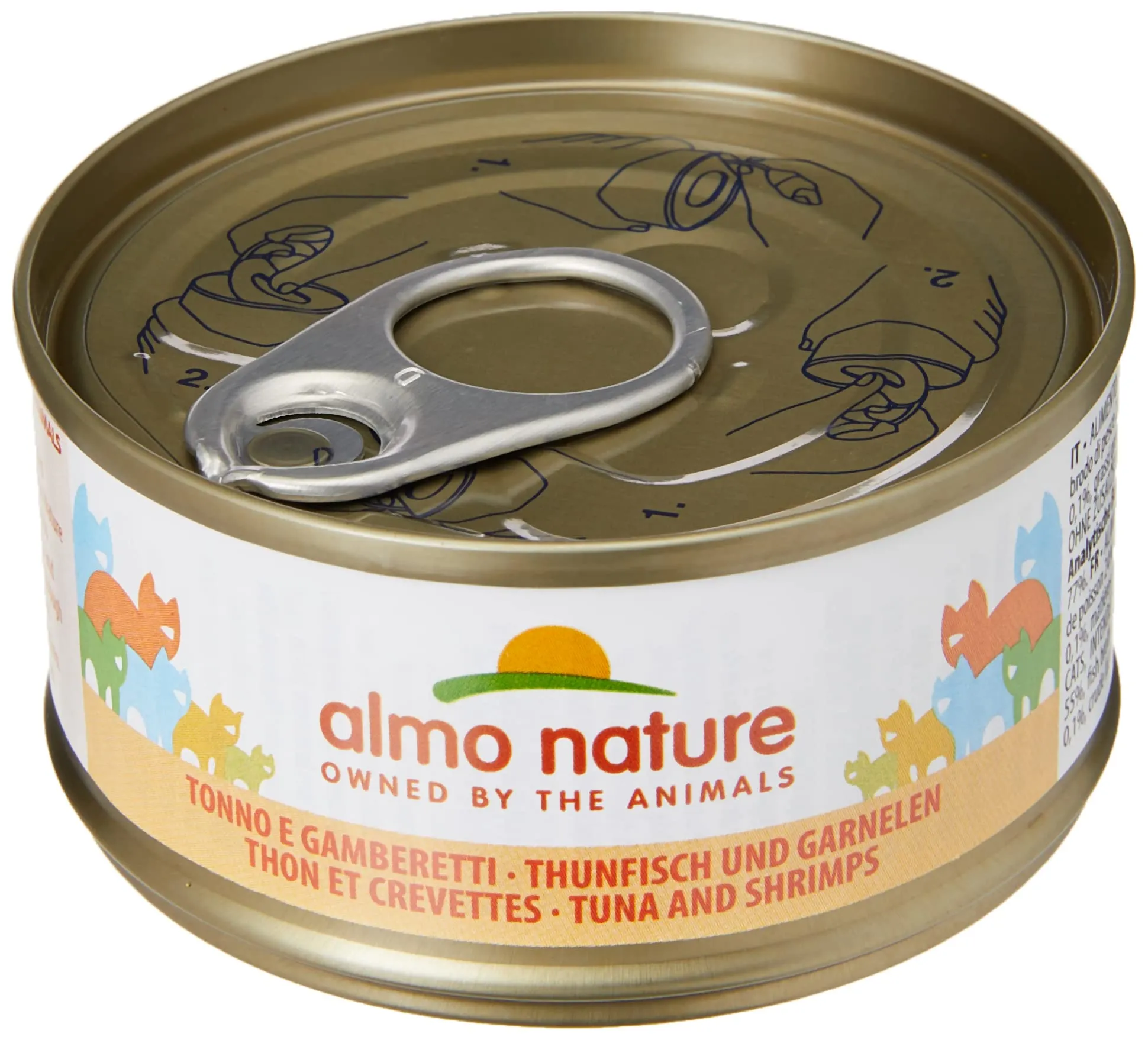 almo nature Legend Tonno e gamberetti Umido Gatto, 70 g, Confezione Da 6 - immagine 3