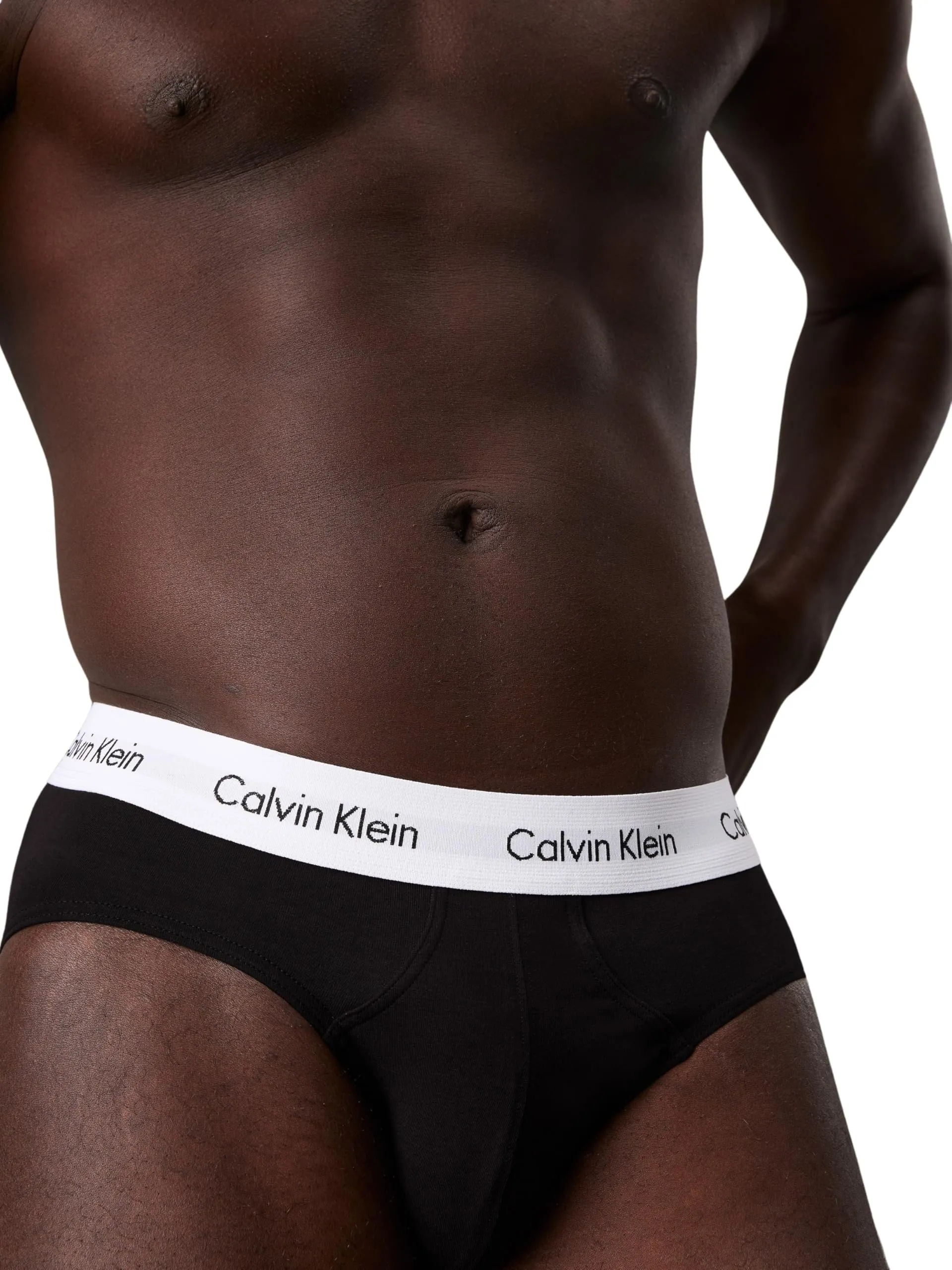 Calvin Klein Uomo Slip Hipster, Set da 3, Nero, S - immagine 4