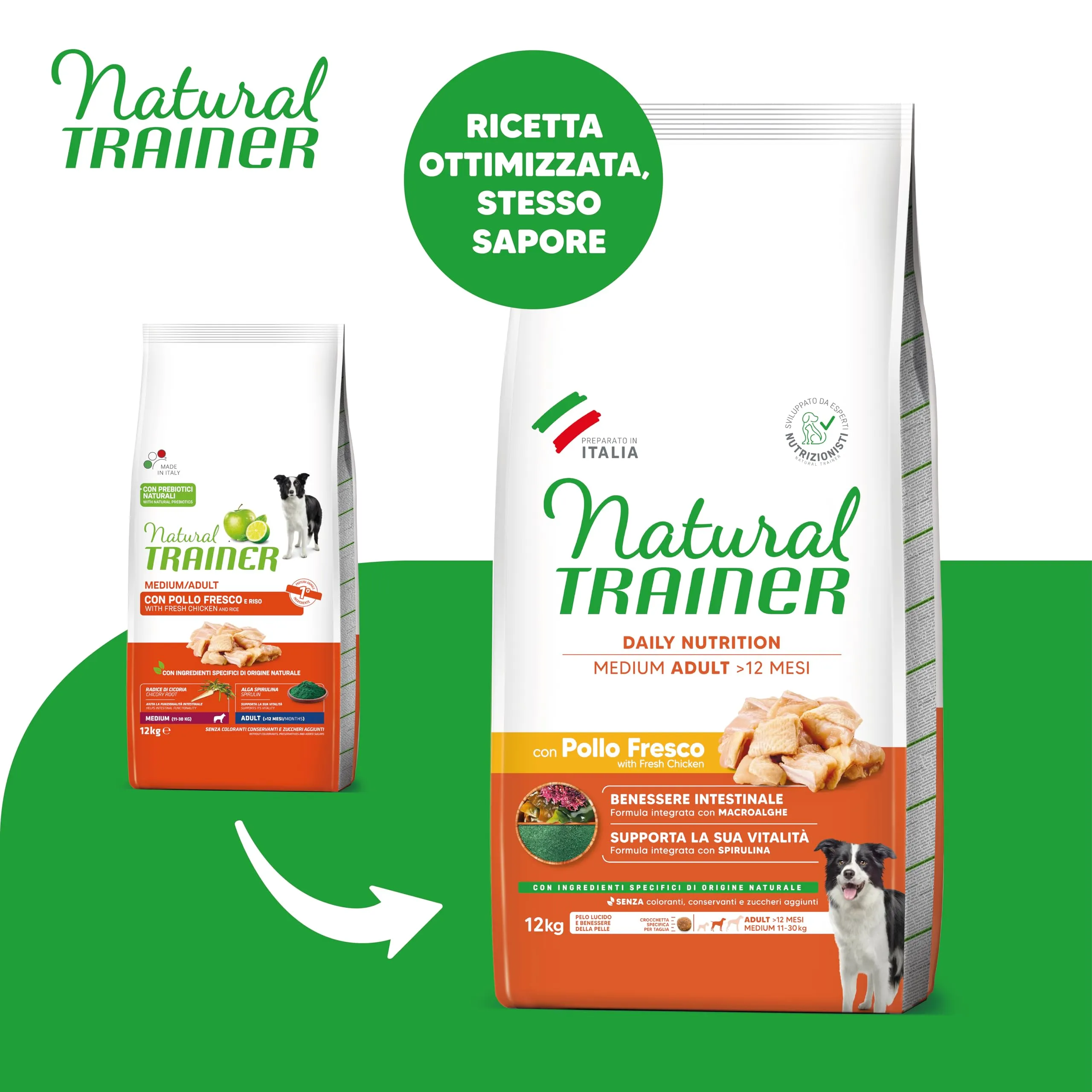 Trainer Natural Medium Cibo per Cani Adulti con Pollo - 12kg - immagine 2