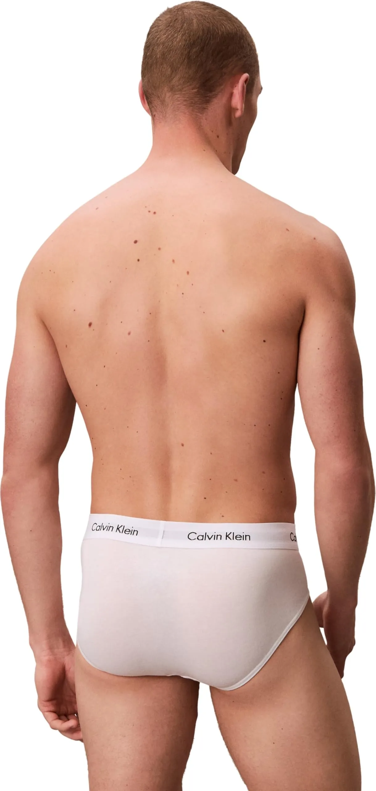 Calvin Klein Uomo Slip Hipster, 3 Pack, Bianco, L - immagine 2