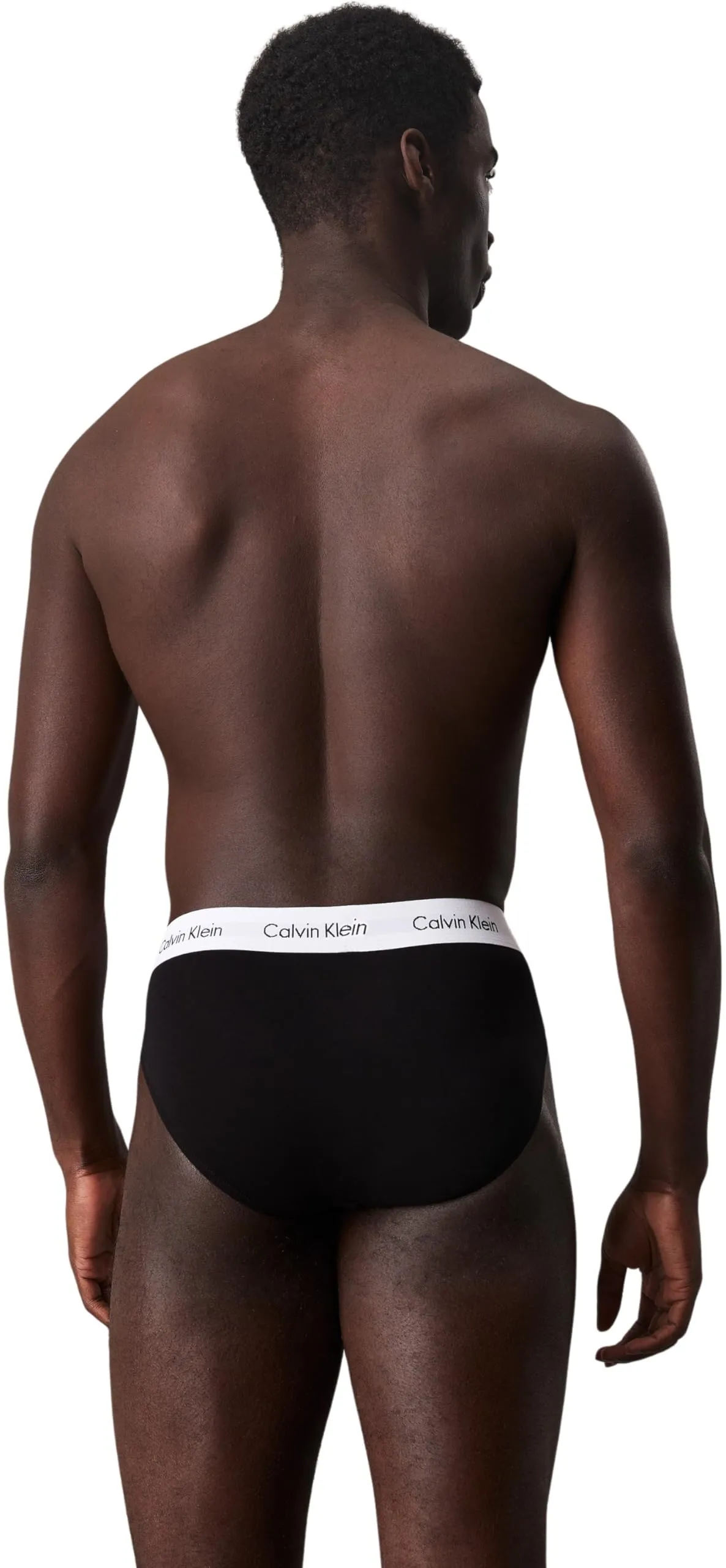 Calvin Klein Uomo Slip Hipster, 3 Pack, Multicolore (Black/White/Grey Heather), S - immagine 3