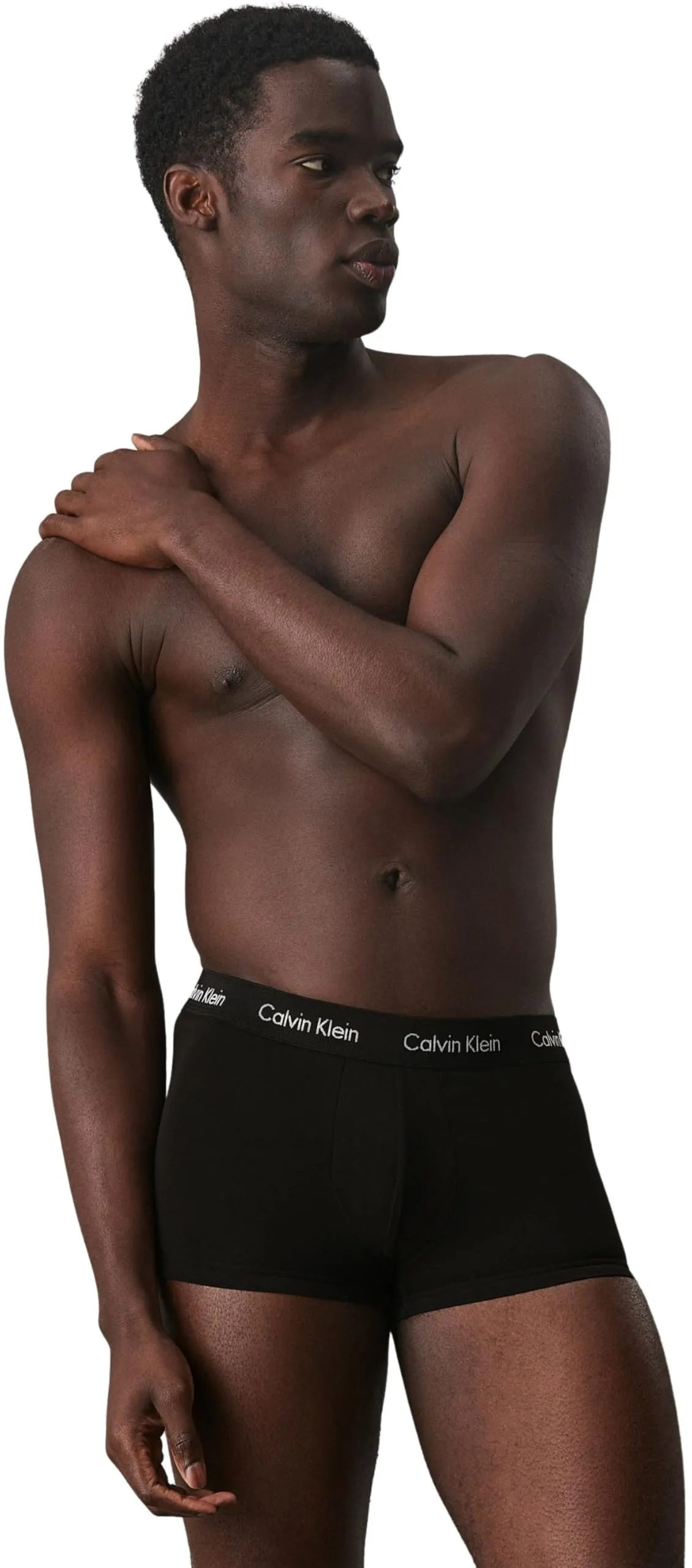 Calvin Klein Uomo Pantaloncini Boxer Vita Bassa, Confezione da 3, Nero, L - immagine 3