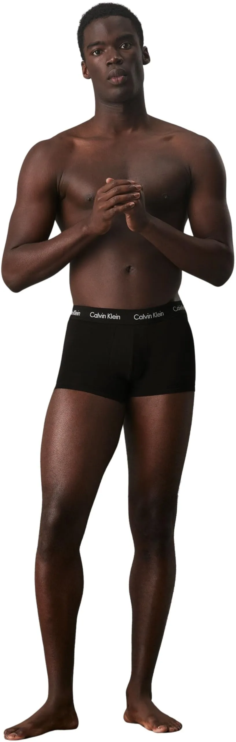 Calvin Klein Uomo Pantaloncini Boxer Vita Bassa, Confezione da 3, Nero, L - immagine 6