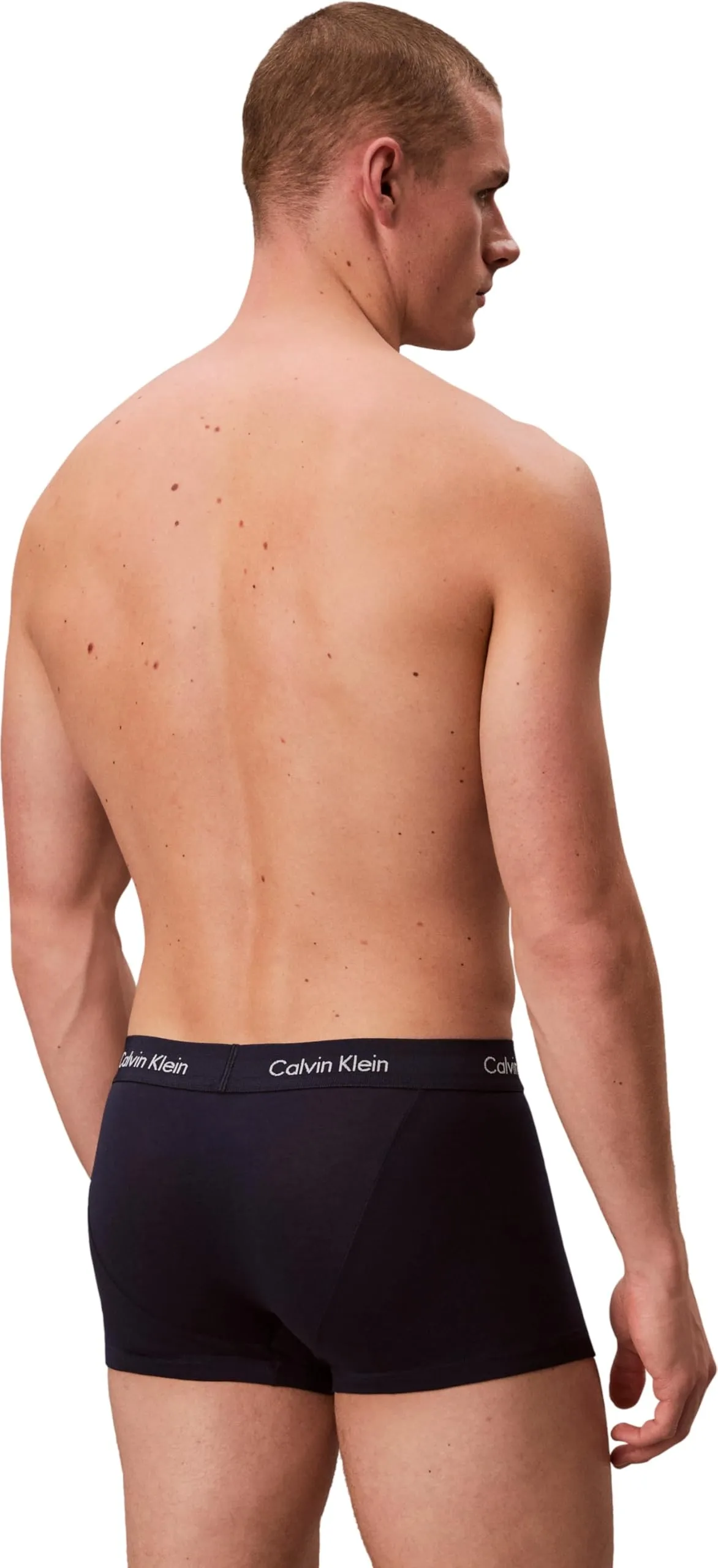 Calvin Klein Uomo Pantaloncini Boxer Vita Bassa, Confezione da 3, Multicolore (Black/Blueshadow/Cobaltwater DTM WB), L - immagine 2