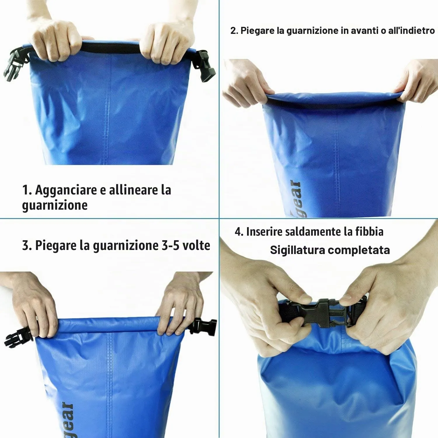 Unigear Borsa Impermeabile Sacca Stagna Dry Bag 30L - immagine 6