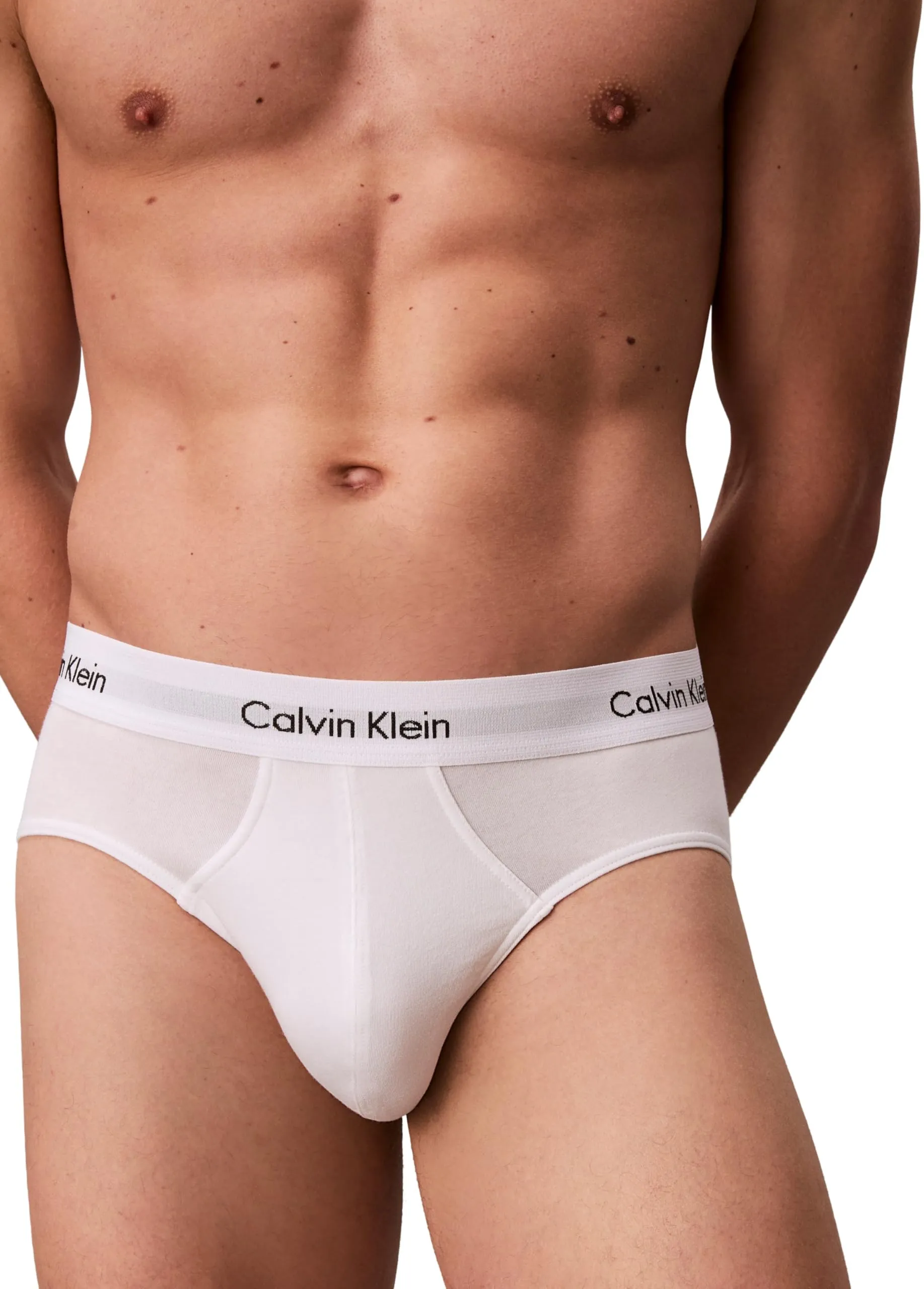 Calvin Klein Uomo Slip Hipster, Pack of 3, White, XL - immagine 4