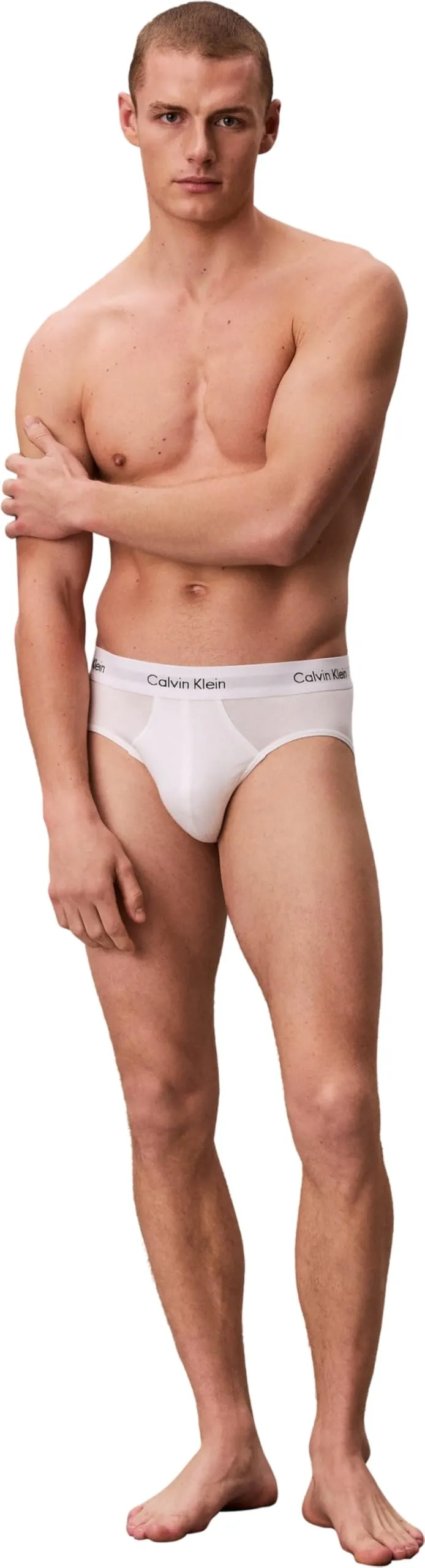 Calvin Klein Uomo Slip Hipster, Pack of 3, White, XL - immagine 5