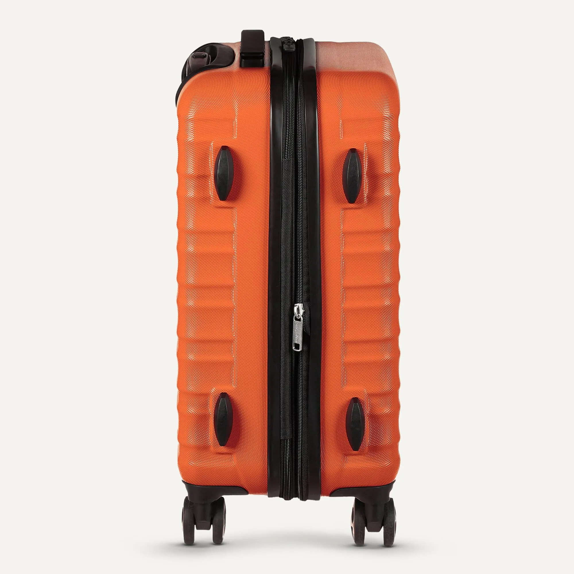 Amazon Basics Set Valigie Rigide ABS Espandibili (Piccola, Media, Grande) - Arancione Bruciato - immagine 5