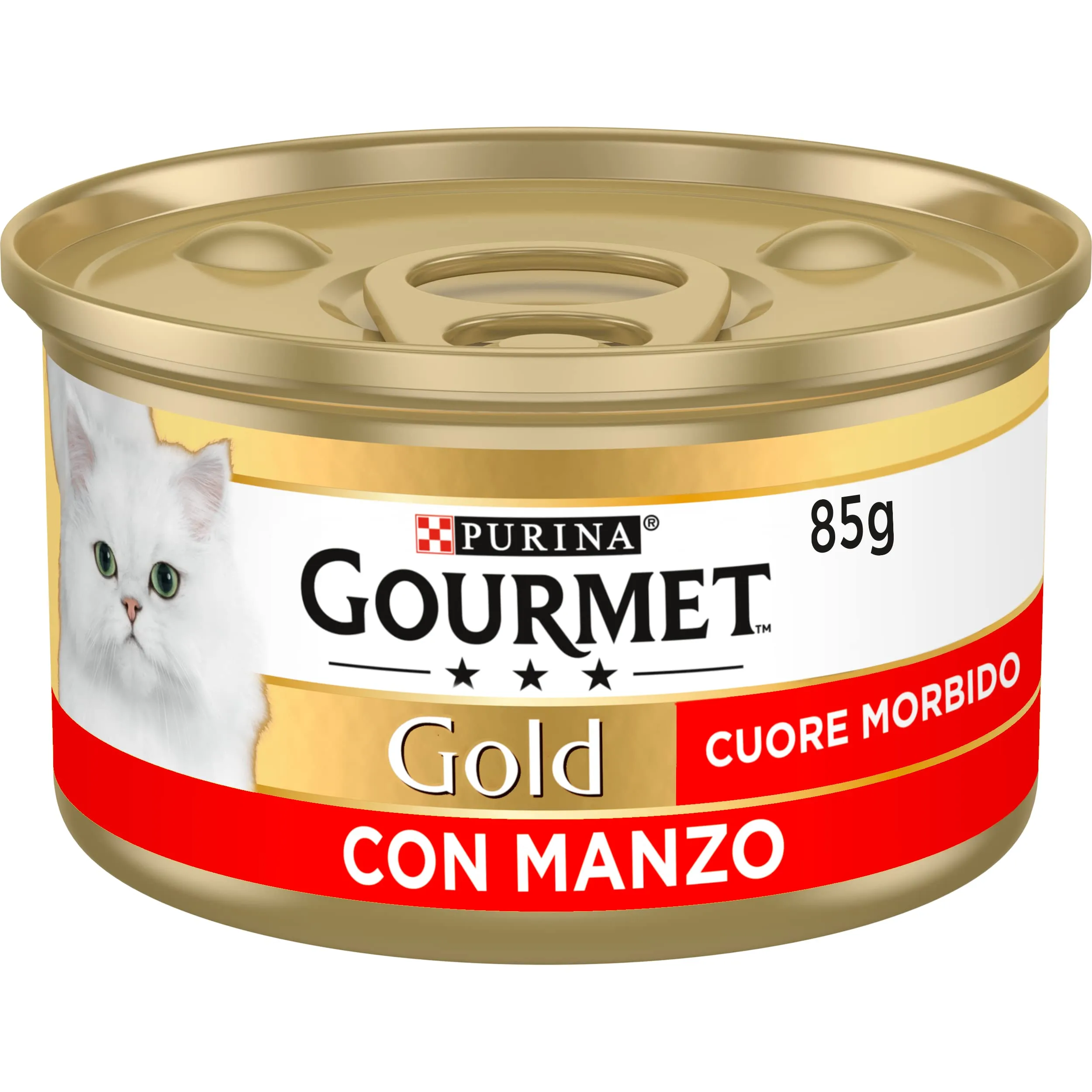 Gourmet Gold Cuore Morbido Cibo Umido per Gatti Adulti Manzo, 24 Lattine da 85 g - immagine 2