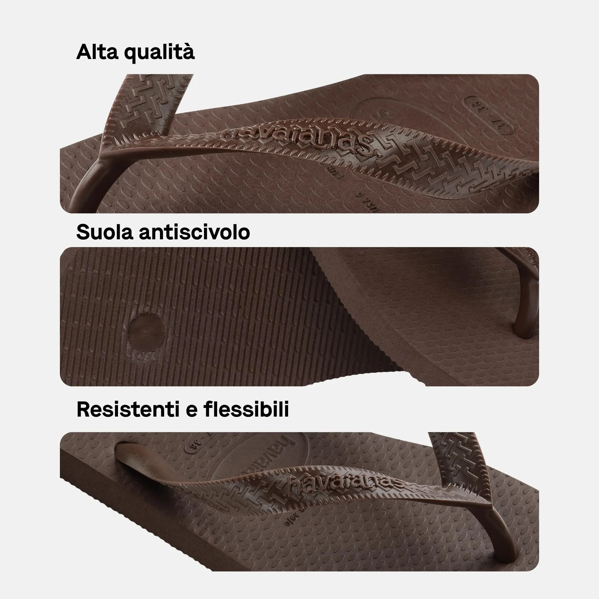 Havaianas Top Color Unisex Adult Flip-Flops - Dark Brown, 41 EU - immagine 6