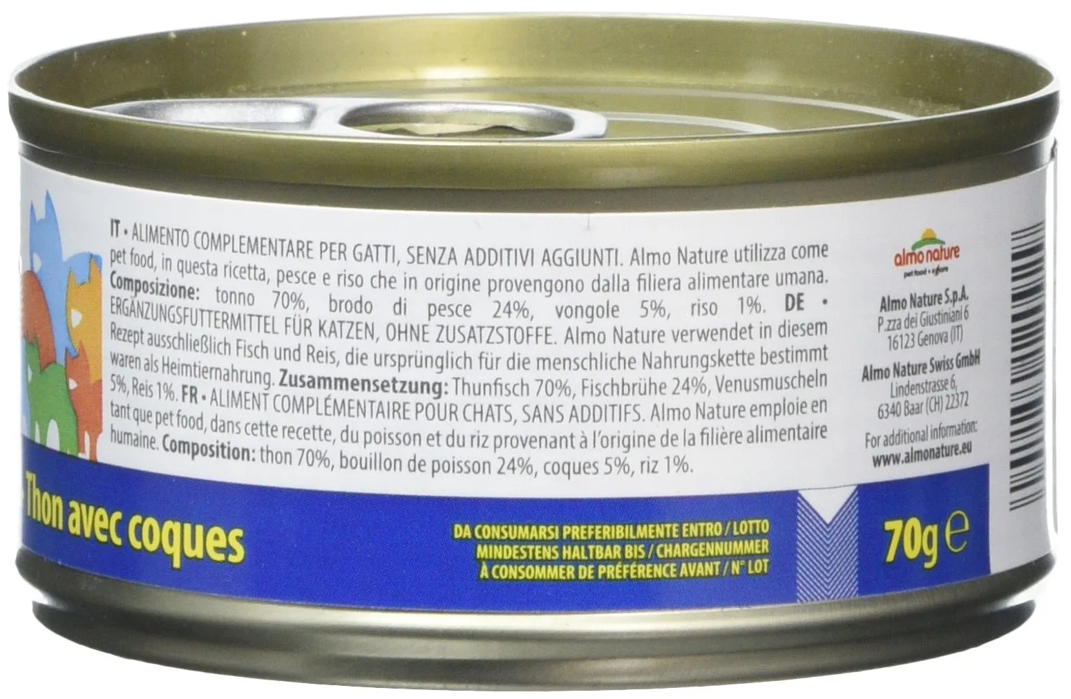 Almo Nature Legend Cibo per Animali, 70 g (Confezione da 6) - immagine 3