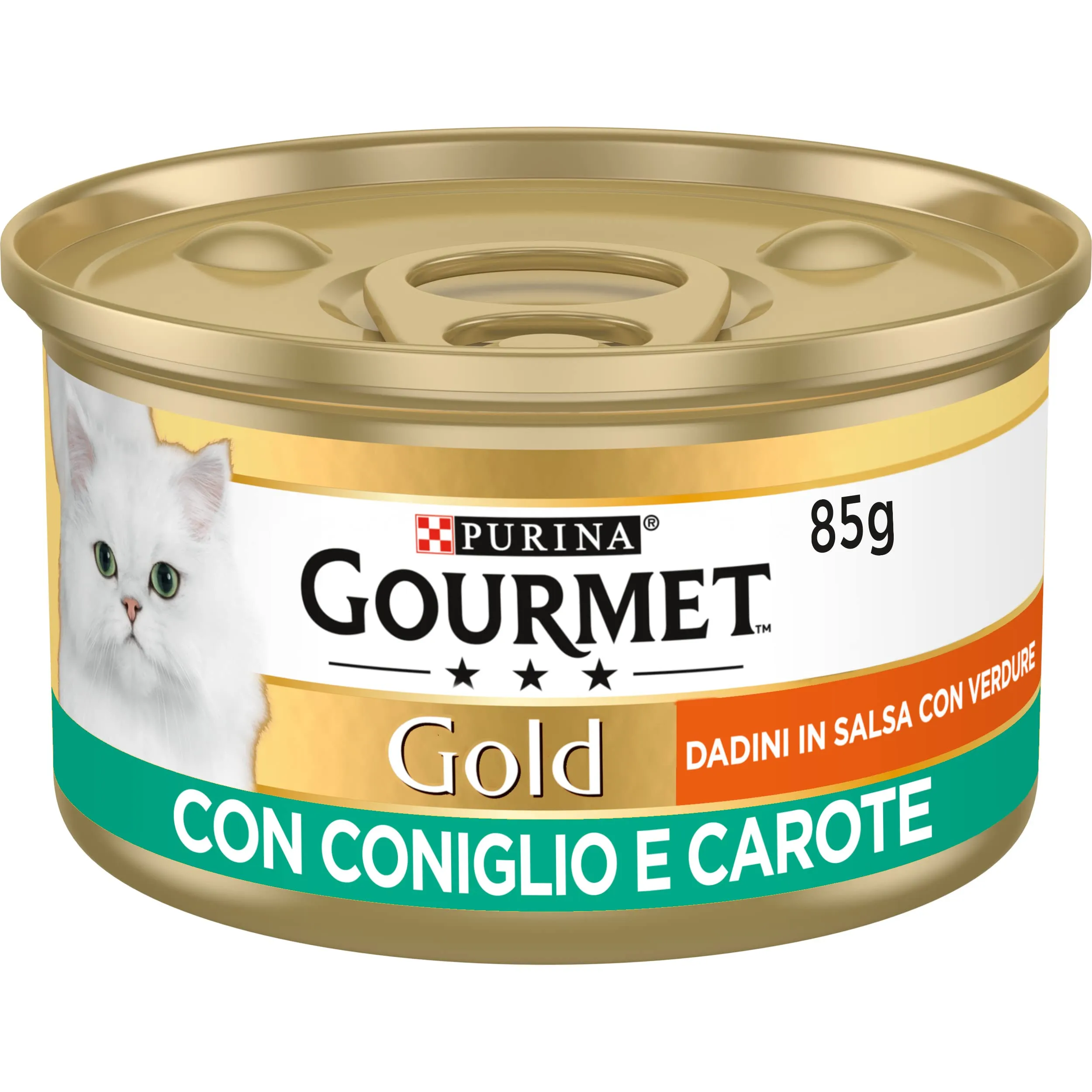 Gourmet Gold Cibo Umido per Gatti Adulti Bocconcini con Coniglio e Carote, 24 Lattine da 85g - immagine 2