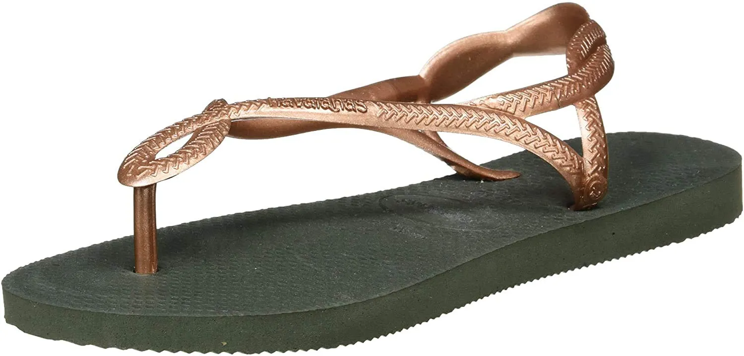 Havaianas Luna Infradito Donna, Green Olive, 37/38 EU - immagine 1
