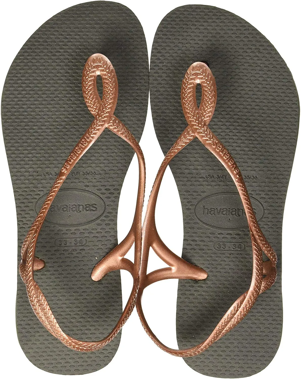 Havaianas Luna Infradito Donna, Green Olive, 37/38 EU - immagine 7