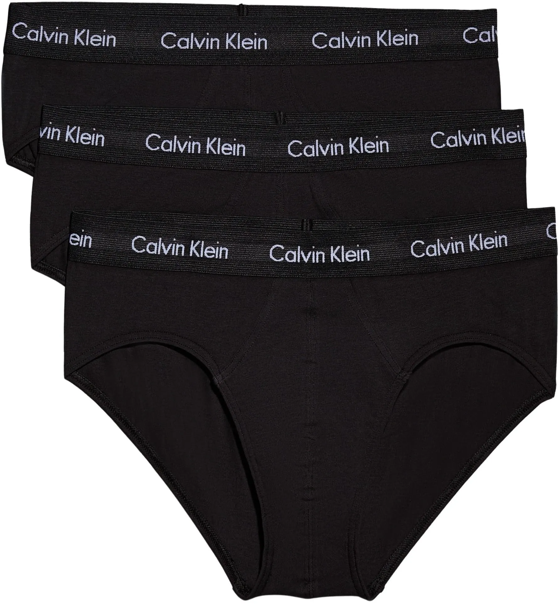 Calvin Klein Uomo Slip Hipster, Pack of 3, Nero, M - immagine 1