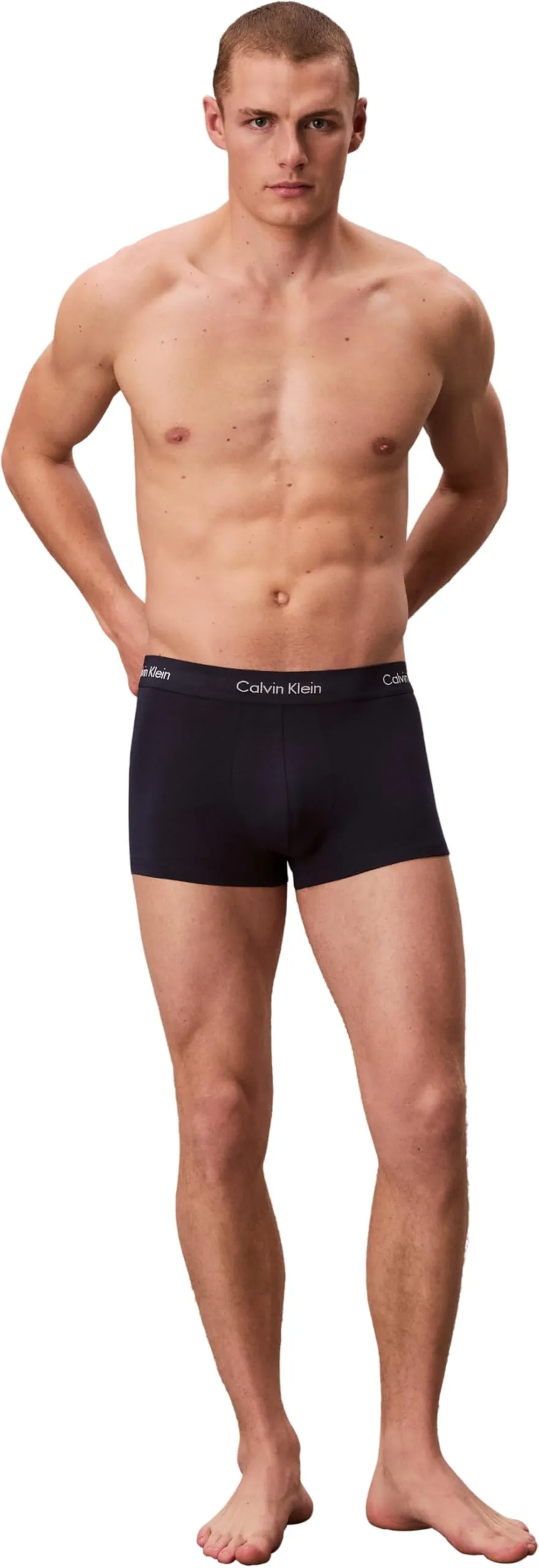 Calvin Klein Uomo Pantaloncini Boxer Vita Bassa, Confezione da 3, Multicolore (Black/Blueshadow/Cobaltwater DTM WB), S - immagine 5