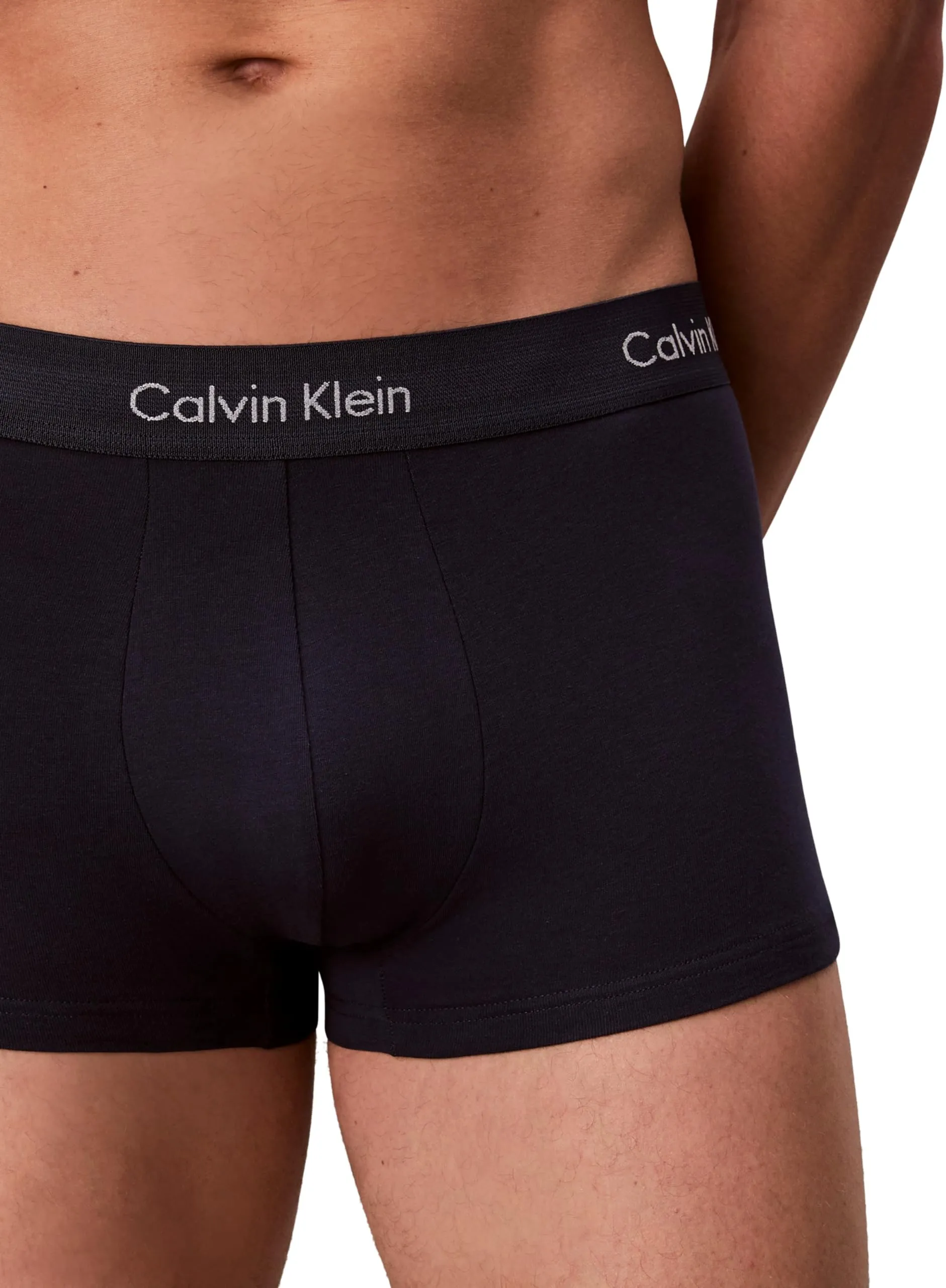 Calvin Klein Uomo Pantaloncini Boxer Vita Bassa, Confezione da 3, Multicolore (Black/Blueshadow/Cobaltwater Dtm Wb), XL - immagine 4