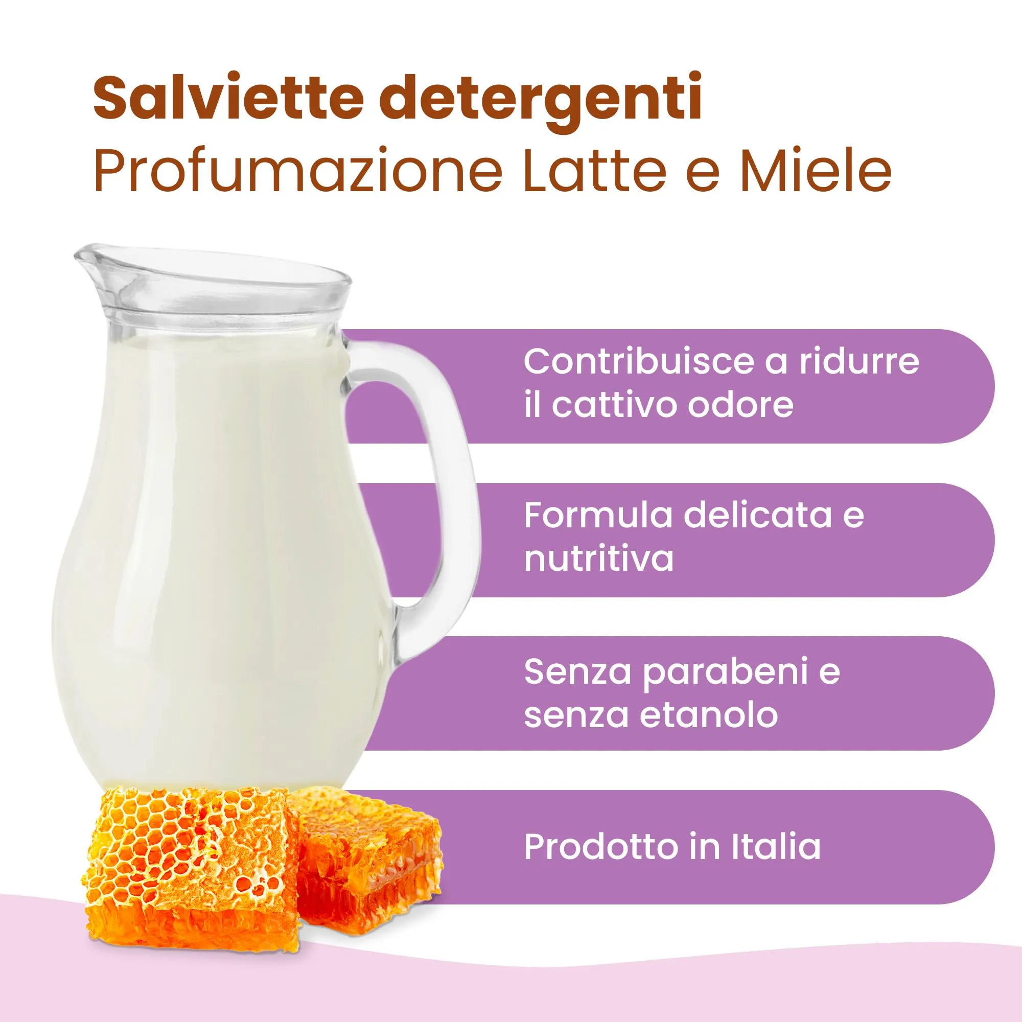 Camon Salviette Detergenti per Cani e Gatti, 30x17 cm - immagine 2