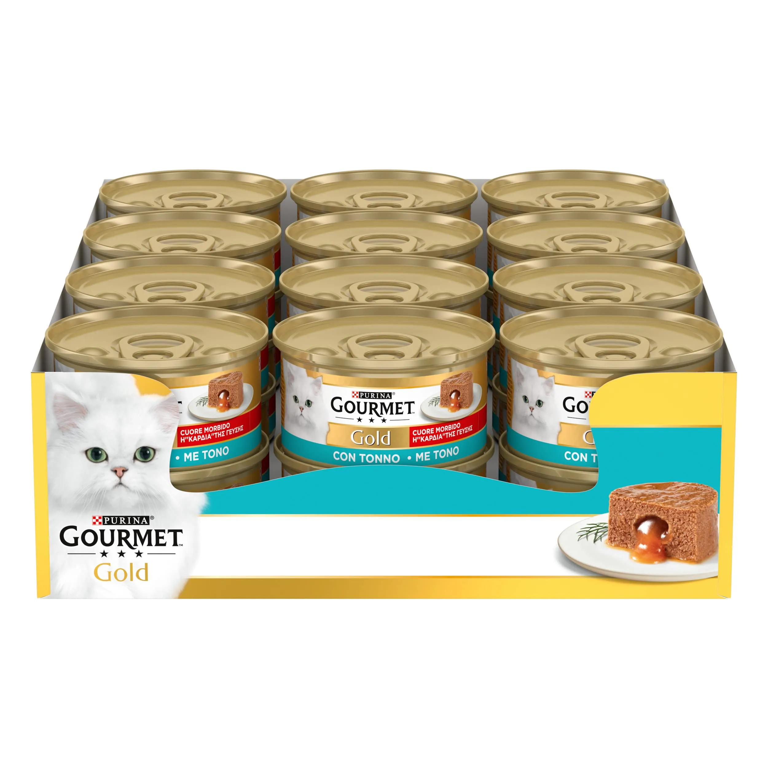 Purina Gourmet Gold Cibo Umido per Gatti Adulti al Tonno, 24 x 85g - immagine 1