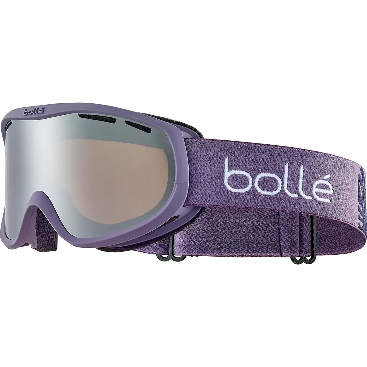 Bollé Sierra Plum Monstera Matte - Black Chrome Cat 3 Ski Goggles, Size S-M Women Adult - immagine 1