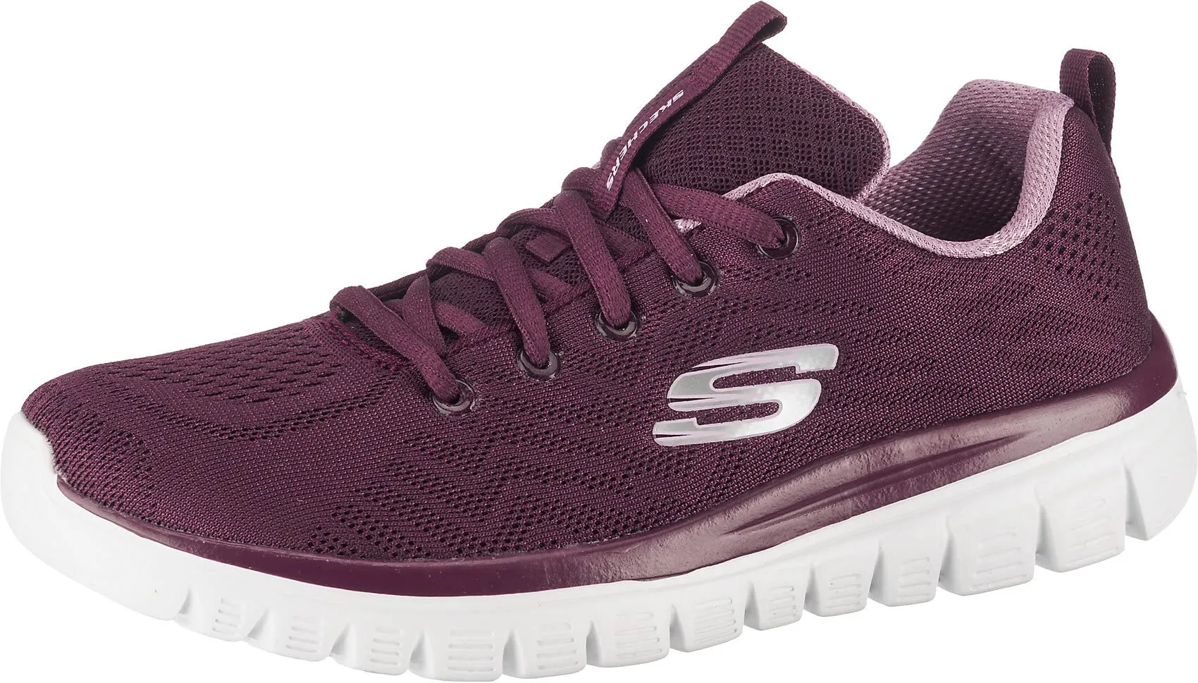 Skechers Graceful Get Connected Trainers - Wine Mesh/Lavender Trim - 41 EU - immagine 1
