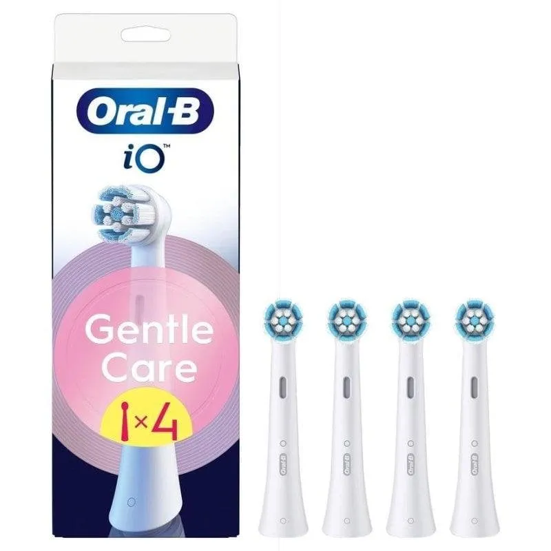 Oral-B iO Gentle Care Testine di Ricambio, Bianche, 4 Ricambi - immagine 1