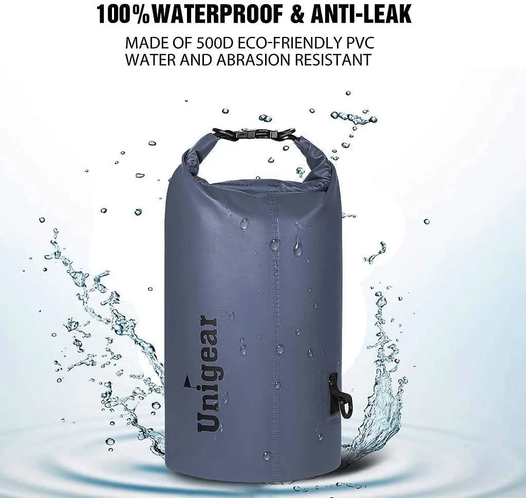 Unigear Borsa Impermeabile Dry Bag 40L Grigio - immagine 2