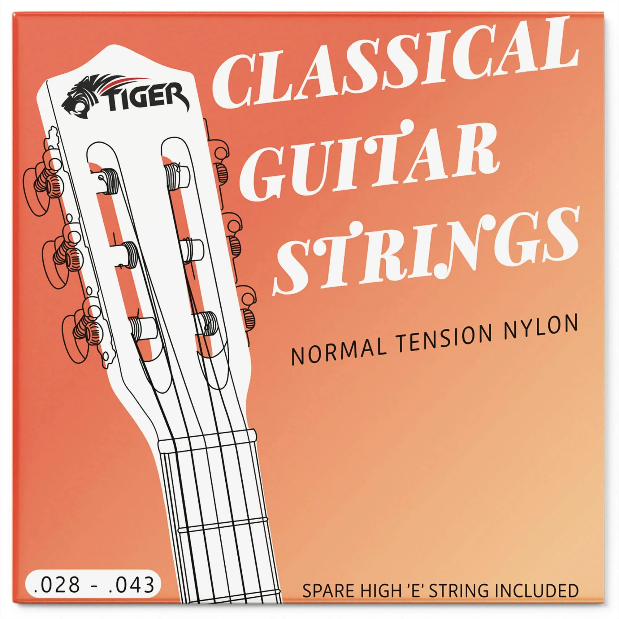 Tiger Set di 3 Corde per Chitarra Classica in Nylon CGS-3-NY - immagine 2