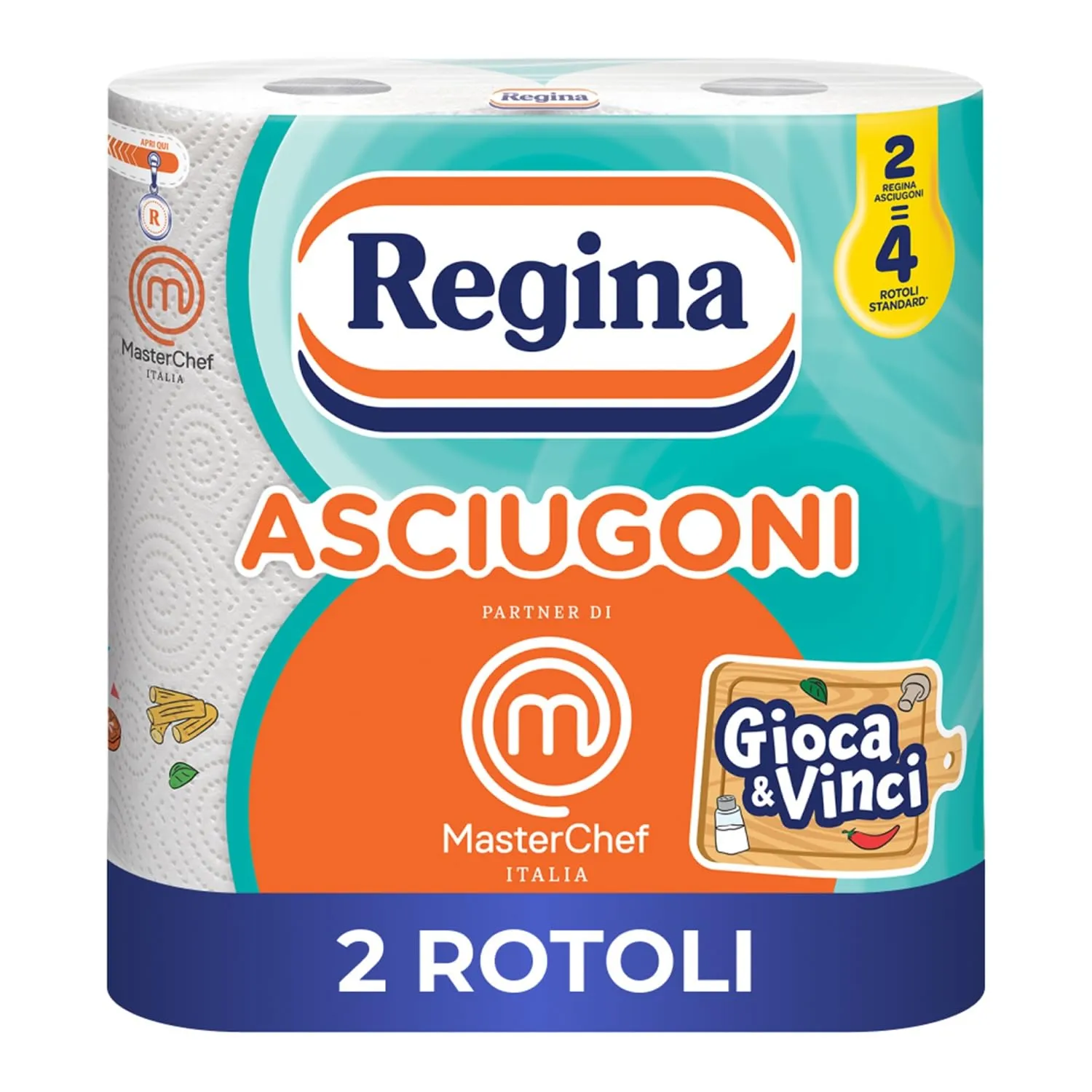 Regina Asciugoni, Carta Cucina 2 Veli, 2 Rotoli - immagine 1