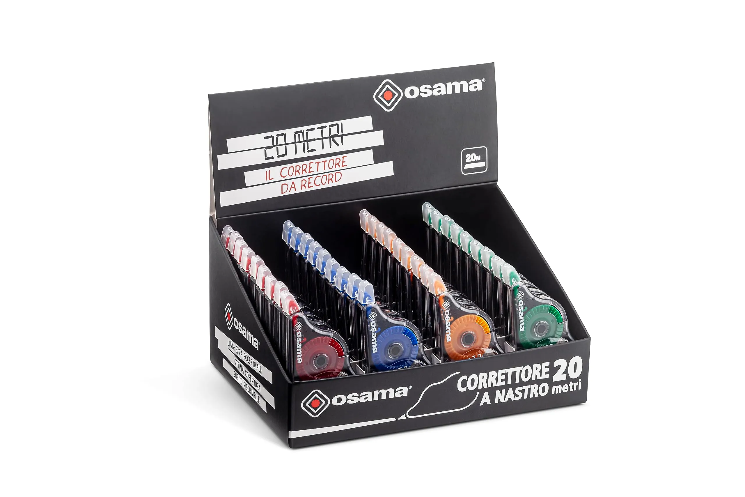 OSAMA Bianchetto a Nastro, 36 Pezzi x 20 Metri, Multicolor - immagine 1