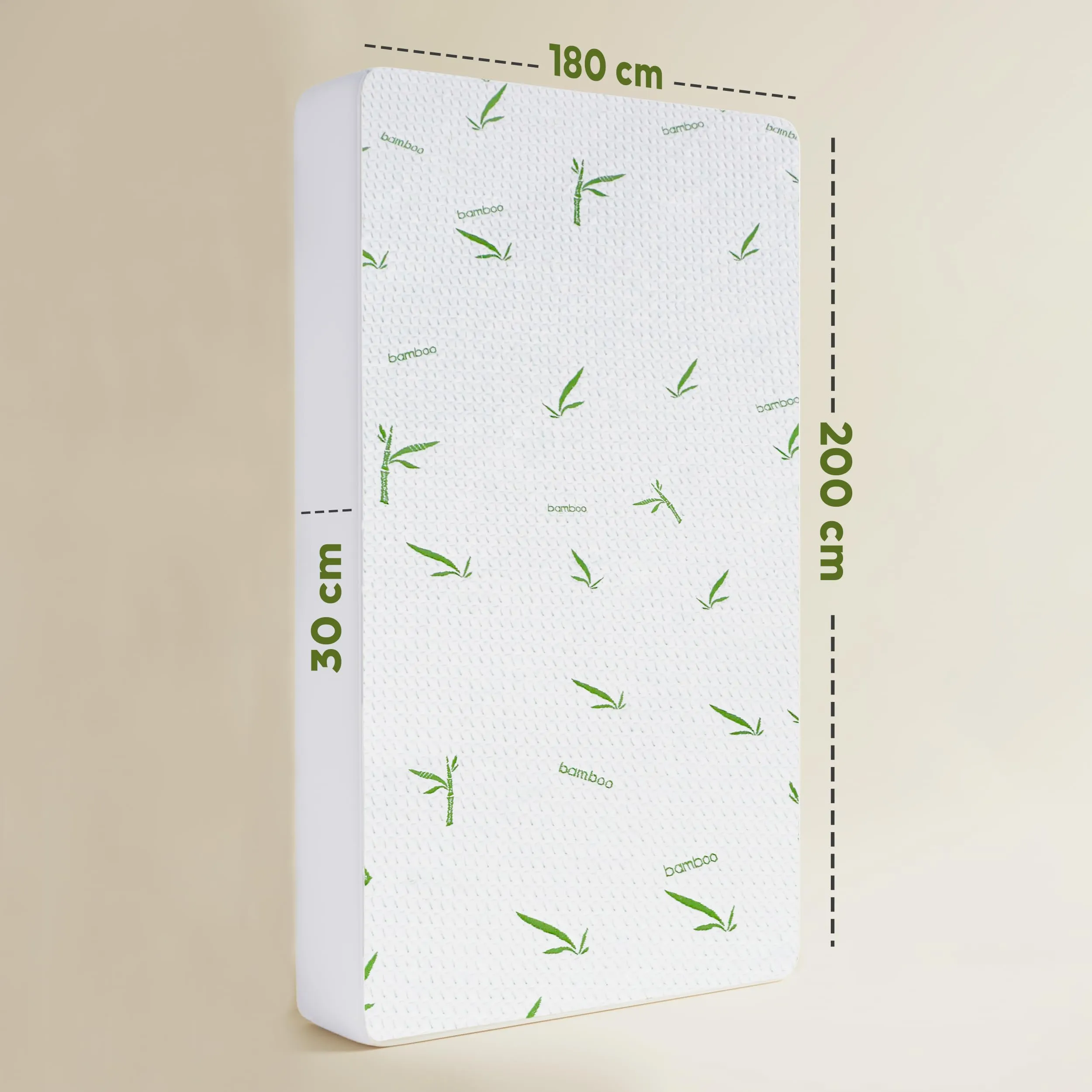 Utopia Bedding Coprimaterasso in Viscosa Impermeabile e Traspirante, 180 x 200 x 30 cm, Bianco - immagine 3