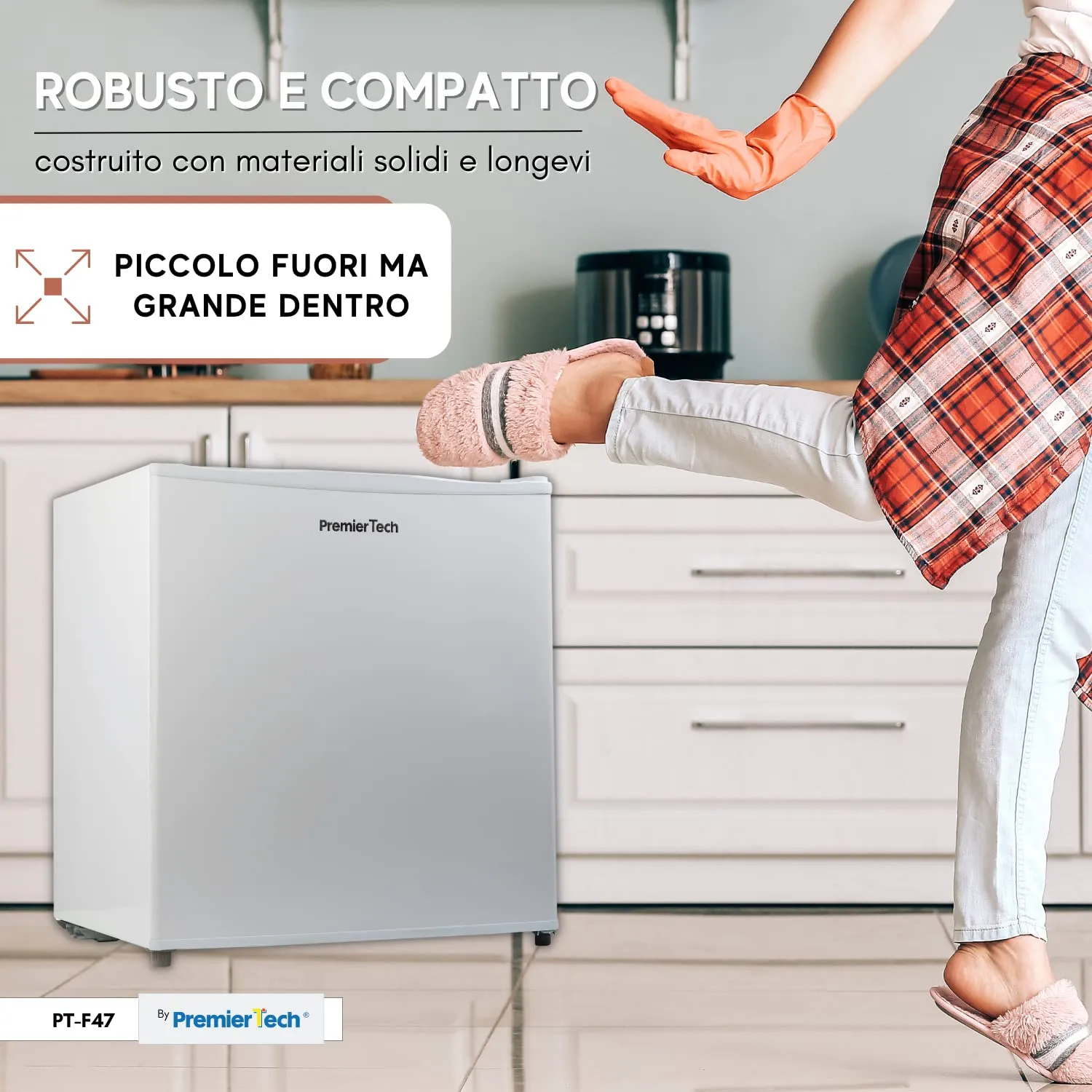 PremierTech Mini Frigo Bar 45 Litri PT-F47 Bianco - immagine 7