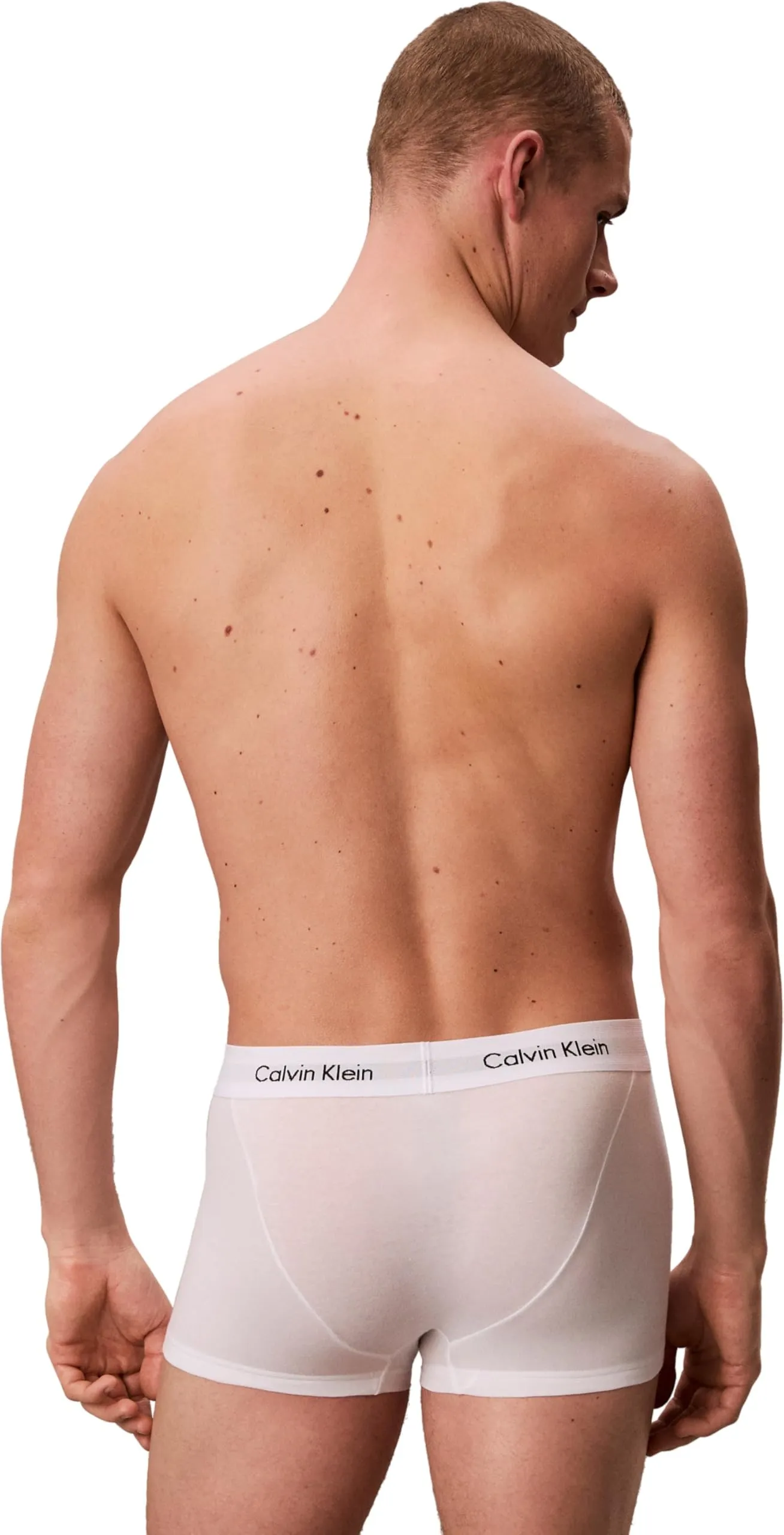 Calvin Klein Uomo Pantaloncini Boxer Vita Bassa, Confezione da 3, Bianco, XS - immagine 3