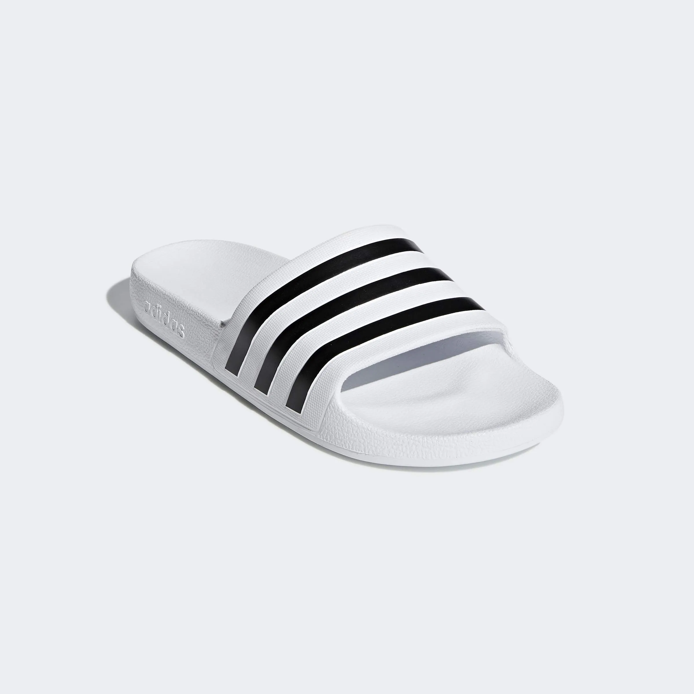 Adidas Adilette Aqua Slides - Cloud White / Core Black / Cloud White - UK 13 / EU 48.5 - immagine 7