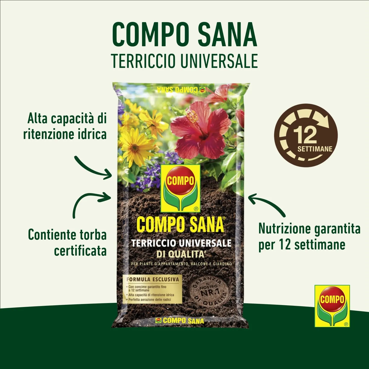 Compo Sana Terriccio Universale, 5L - immagine 3