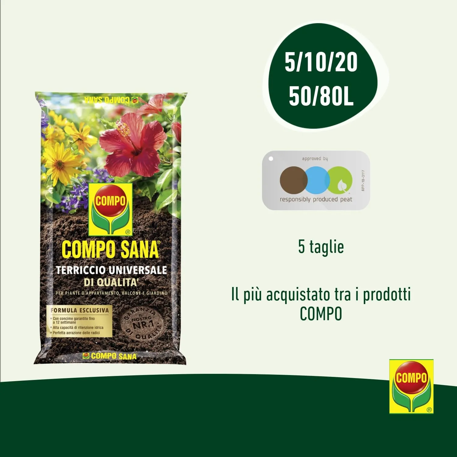 Compo Sana Terriccio Universale, 5L - immagine 4