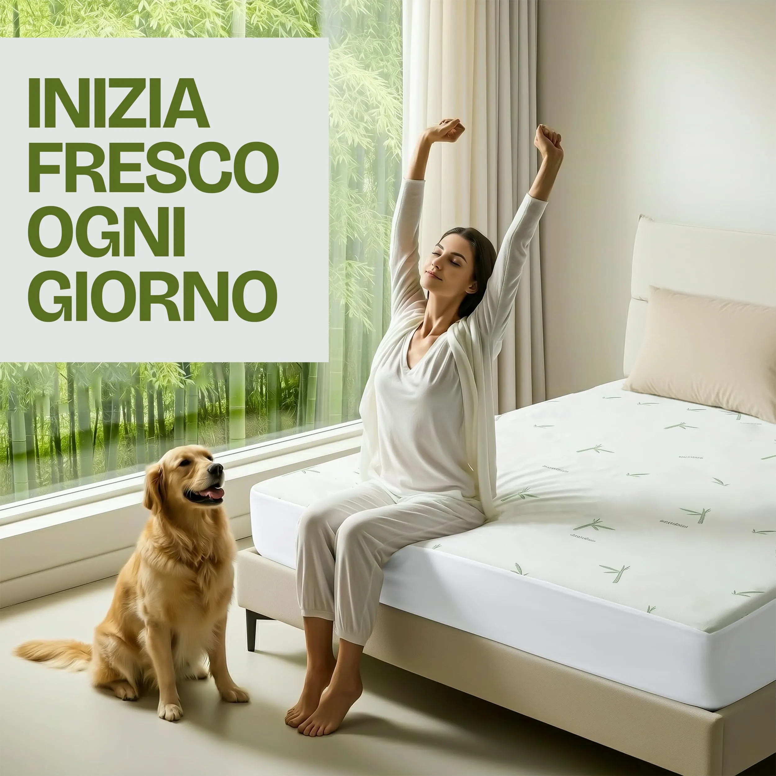 Utopia Bedding Coprimaterasso in Viscosa Impermeabile e Traspirante, 90 x 190 x 30 cm, Bianco - immagine 9