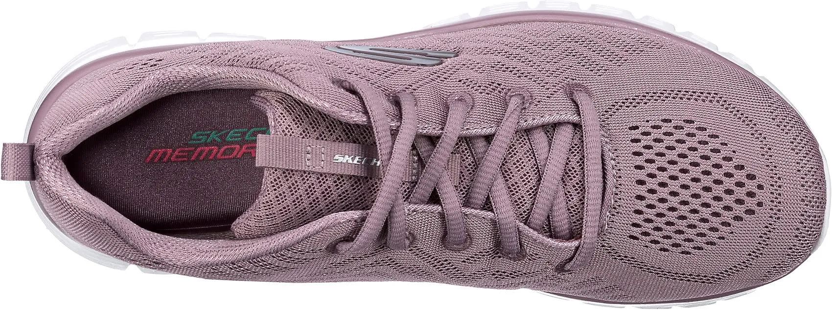 Skechers Donna Graceful Get Connected Trainers, Lavender Mesh/Lavender Trim, 41 EU - immagine 6