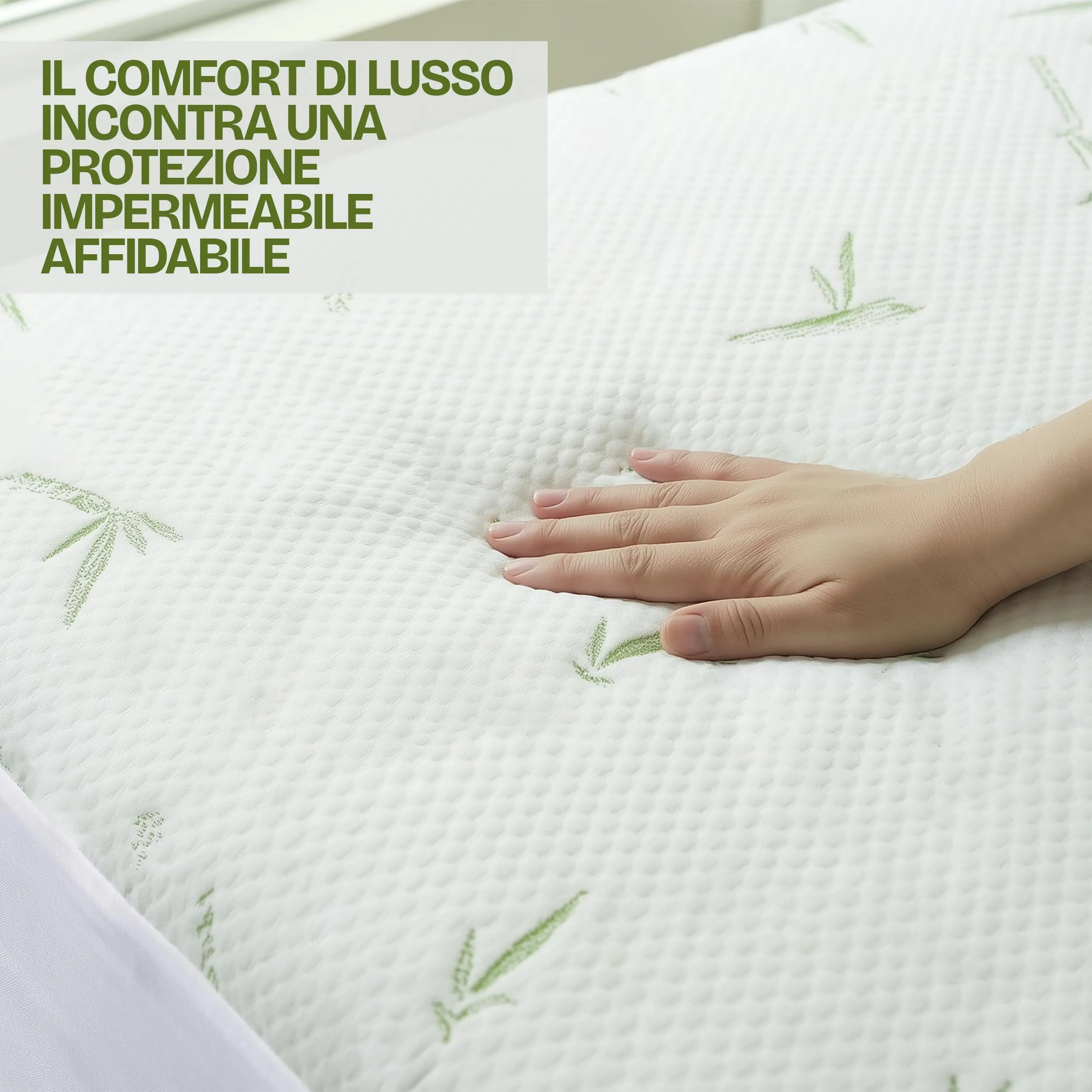 Utopia Bedding Coprimaterasso in Viscosa Impermeabile e Traspirante, 90 x 200 x 30 cm, Bianco - immagine 7