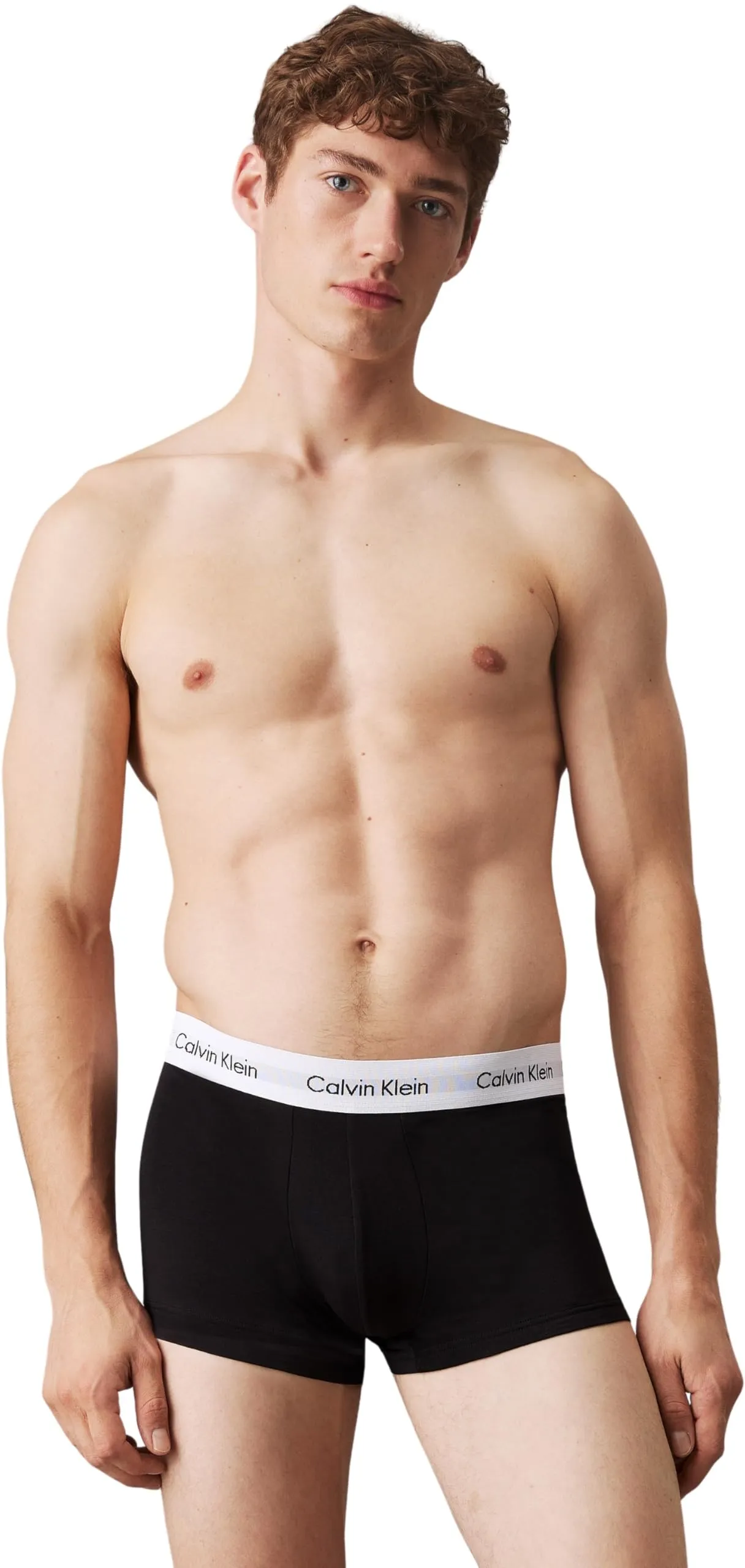 Calvin Klein Uomo Pantaloncini Boxer Vita Bassa, Nero, XS (Confezione da 3) - immagine 3