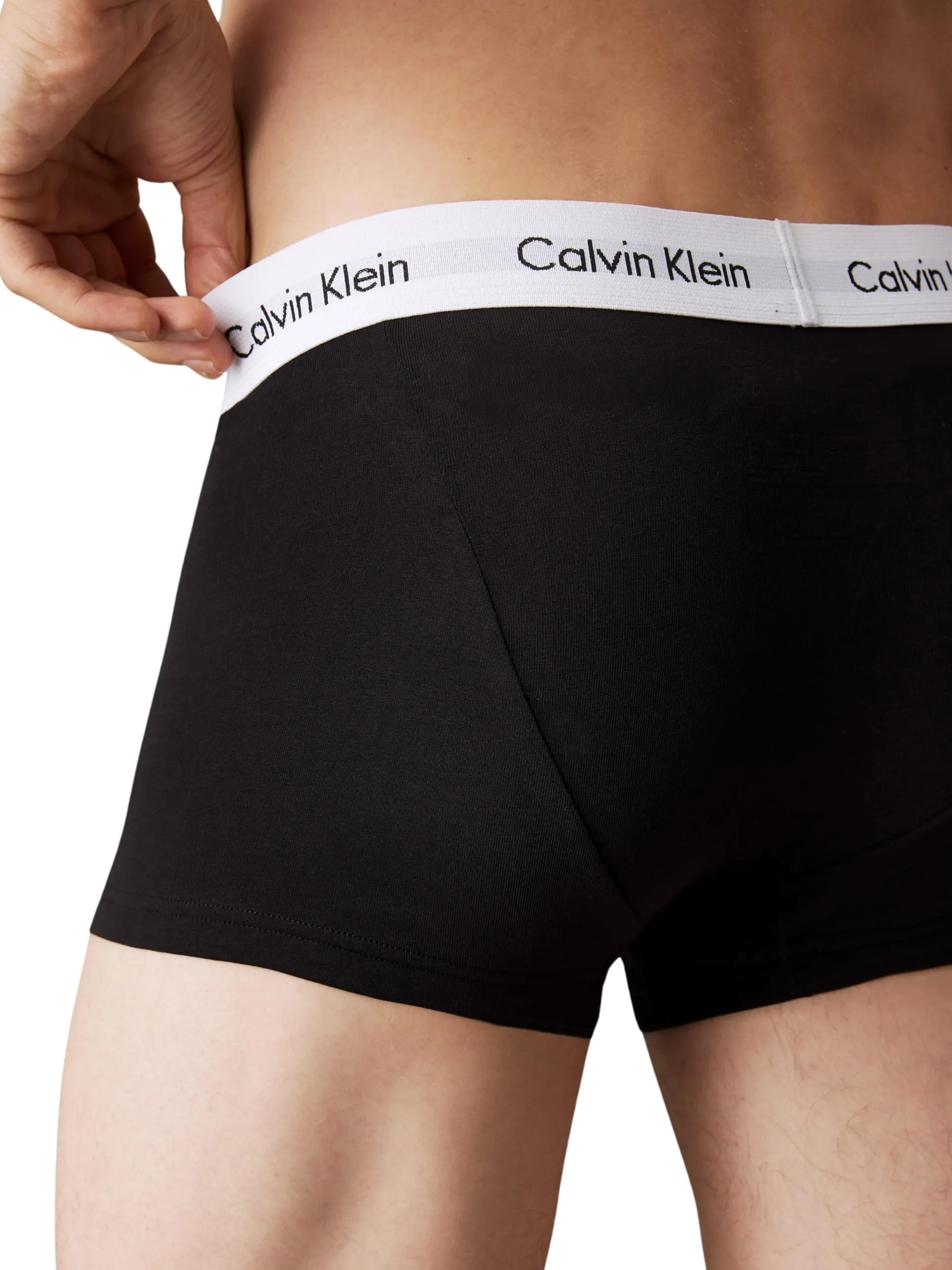 Calvin Klein Uomo Pantaloncini Boxer Vita Bassa, Nero, XS (Confezione da 3) - immagine 5