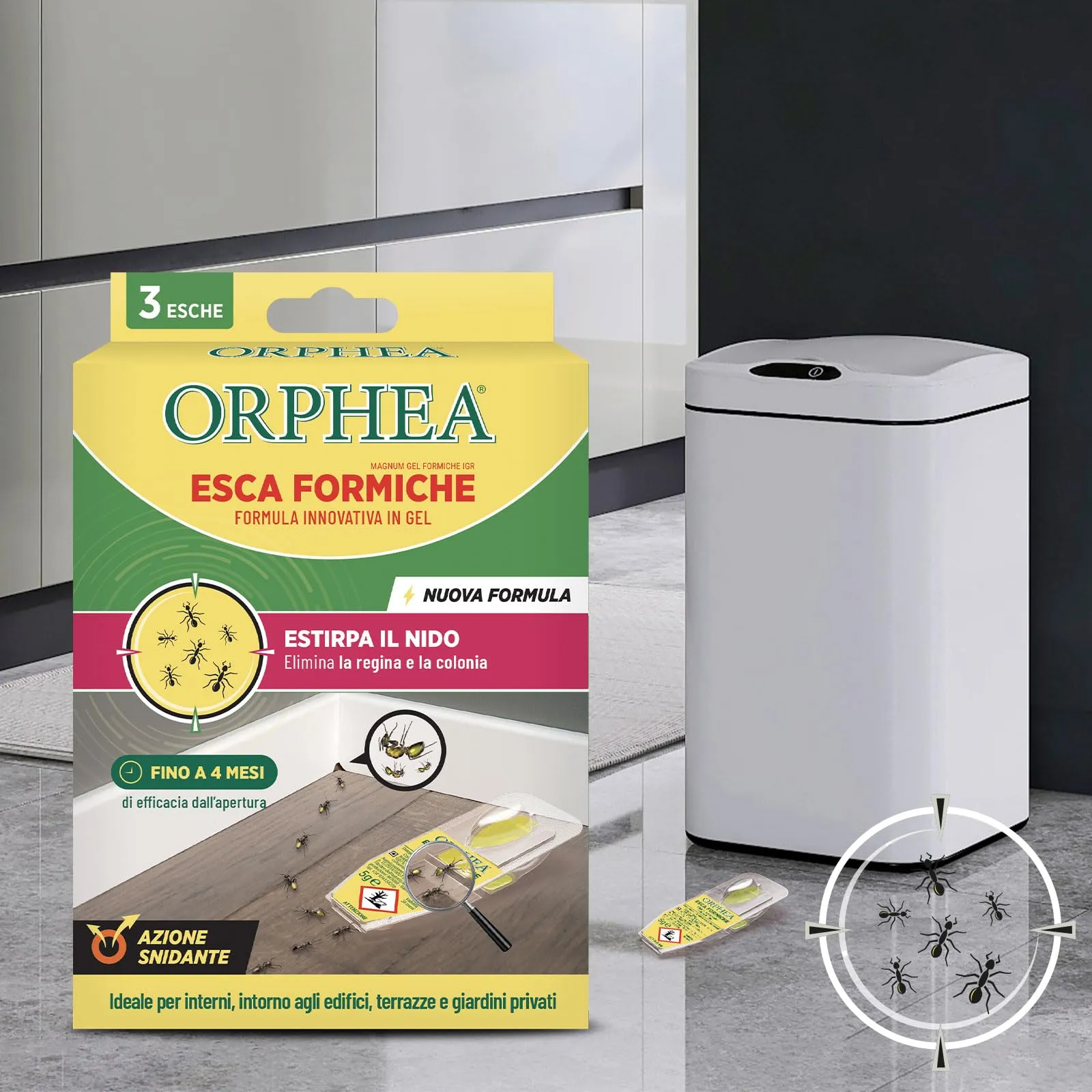 Orphea Esca per Formiche in Gel, 3-Pack - immagine 3