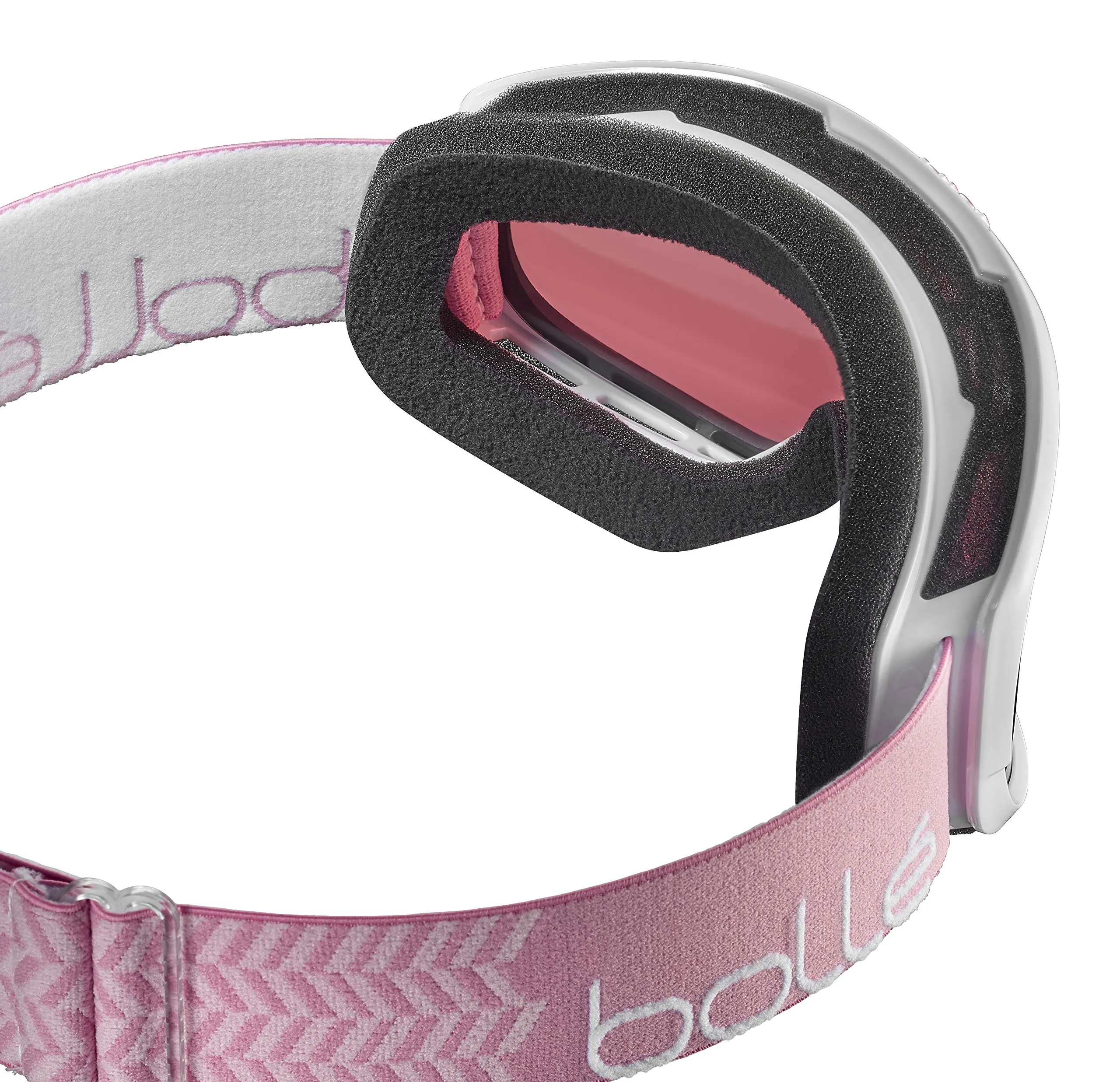 Bollé Sierra Goggles, White Pink Shiny Vermillon, Cat 2, S-M - immagine 2