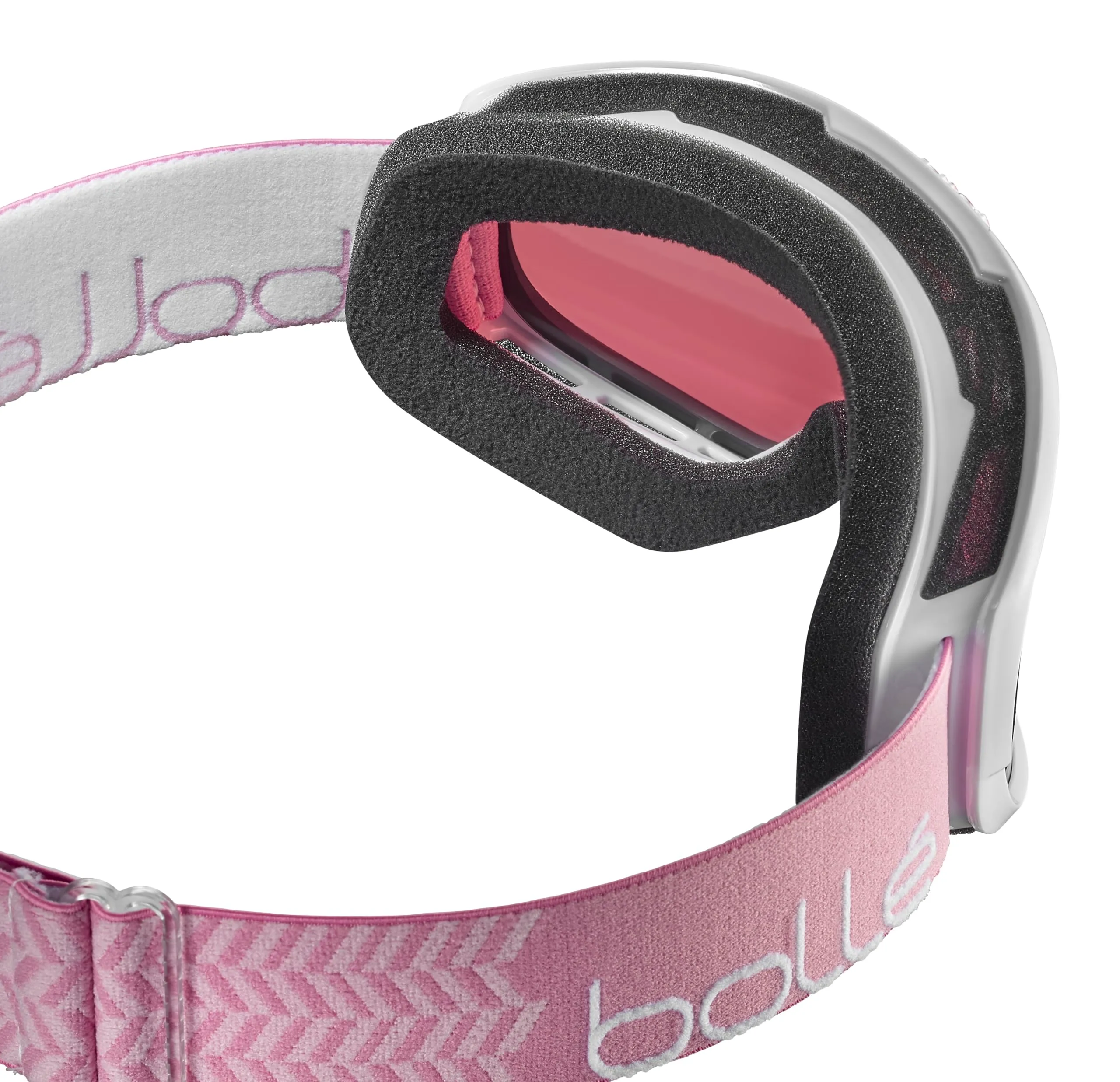 Bollé Sierra Goggles, White Pink Shiny Vermillon, Cat 2, S-M - immagine 3