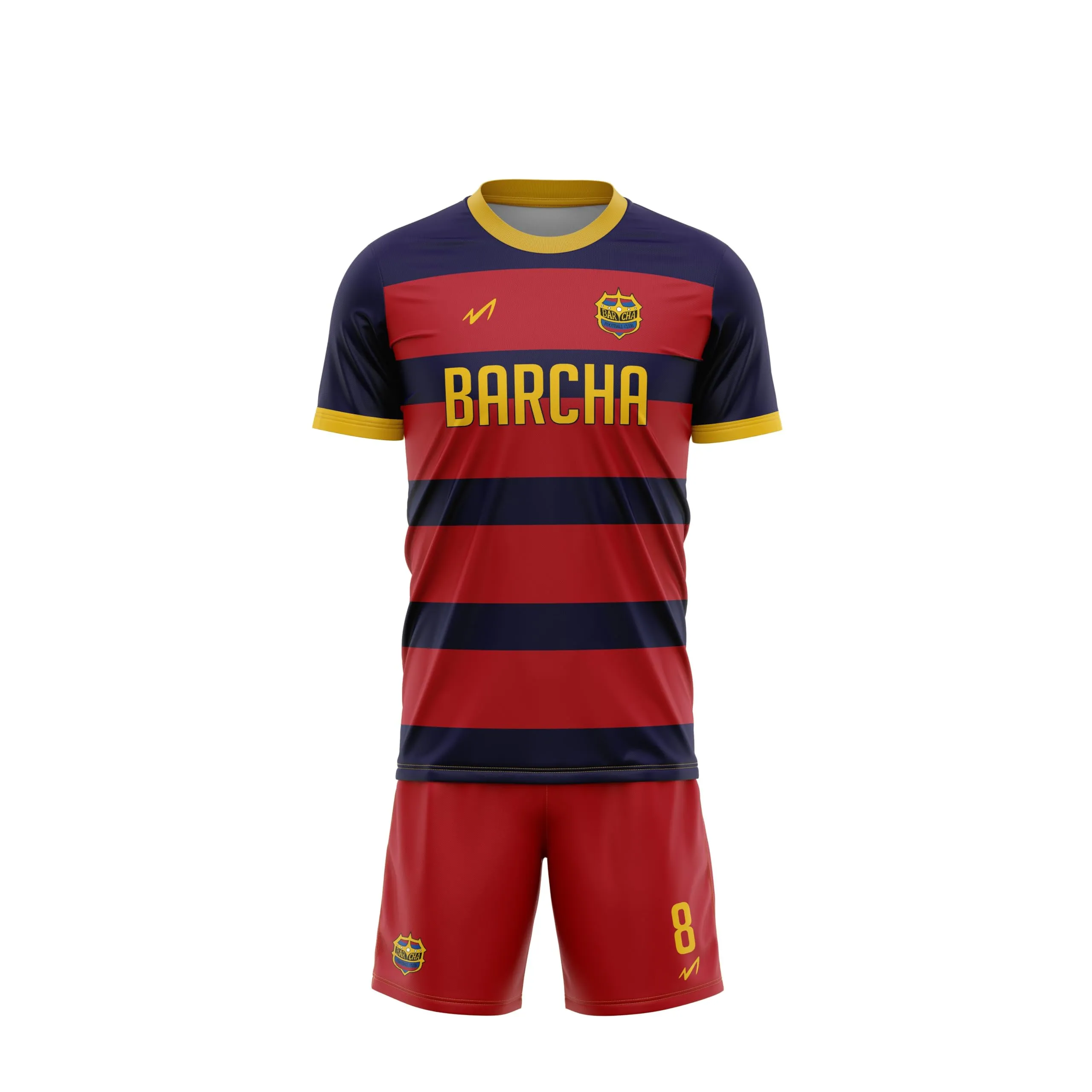 Ataviko Maglia e Short Calcio Blue Lock Barcha Cosplay Anime, Blu - immagine 1